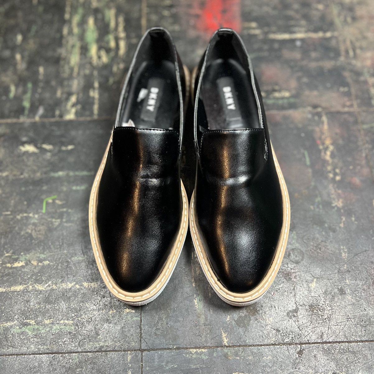 DKNY DKNY Black Leather Slip On Comfort Loafers Size 6 Size US 6 / IT 36 - 3 Thumbnail