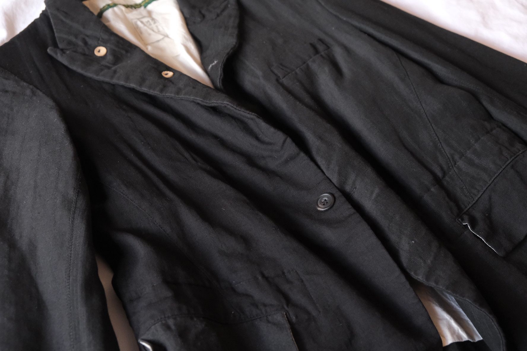 Paul Harnden Shoemakers Paul Harnden mens pocket blazer XS hopscotch black Size 34S - 3 Thumbnail