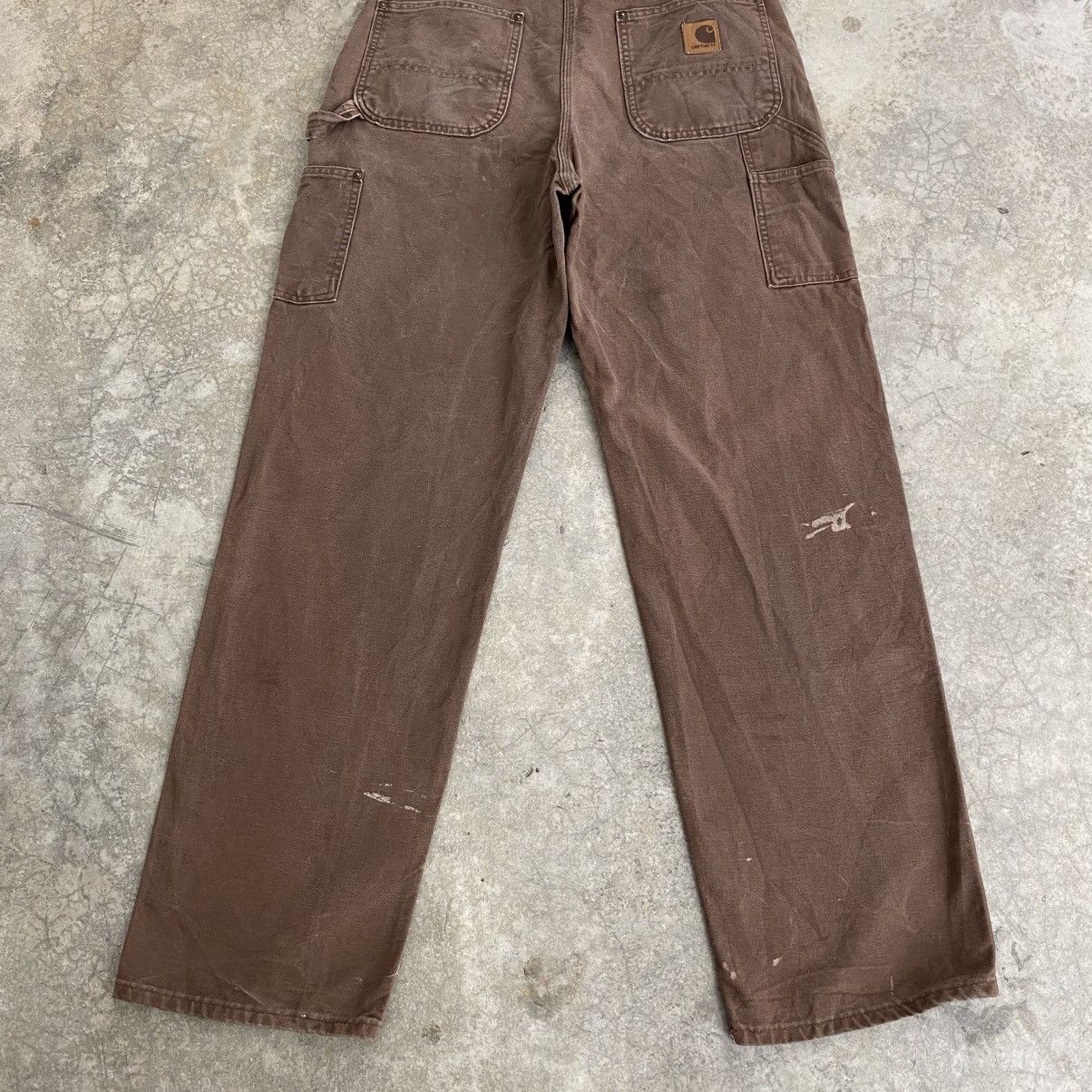 Carhartt Vintage Carhartt Double Knee Faded Brown Carpenter Pants Size US 34 / EU 50 - 10 Thumbnail