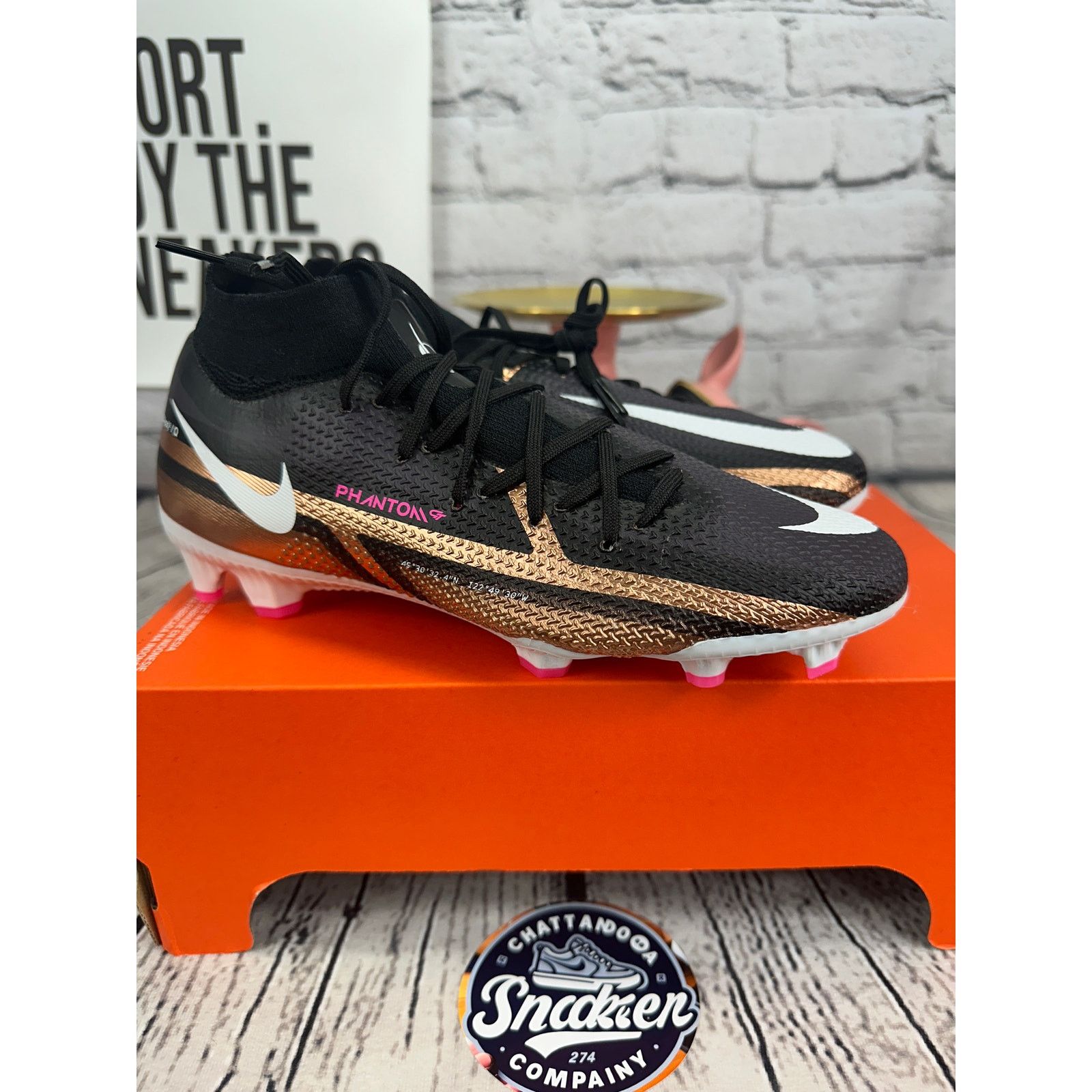 Nike Nike Phantom GT2 Pro DF FG Soccer Cleats Womens 7 Black Size US 7 / IT 37 - 5 Thumbnail