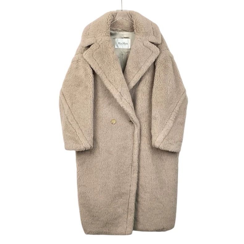 Max Mara Max Mara Teddy Sand Teddy Alpaca Lapel Coat Size S / US 4 / IT 40 - 1 Thumbnail