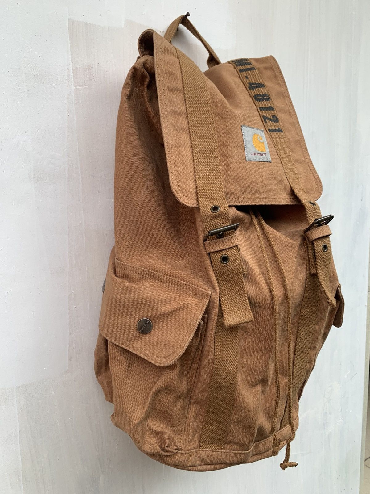 Carhartt 🔥RARE🔥 Vintage CARHARTT MI-48121 MILITARY DUCK CANVAS Size ONE SIZE - 5 Thumbnail