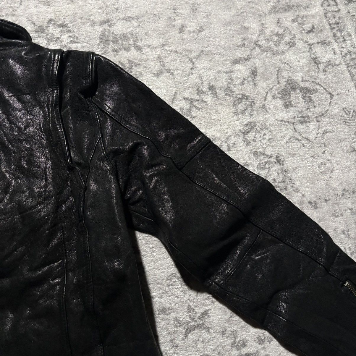 GOSTAR DE FUGA Gostar De Fuga Multi Zip Leather Jacket Black | Size 44 Size US XS / EU 42 / 0 - 11 Thumbnail
