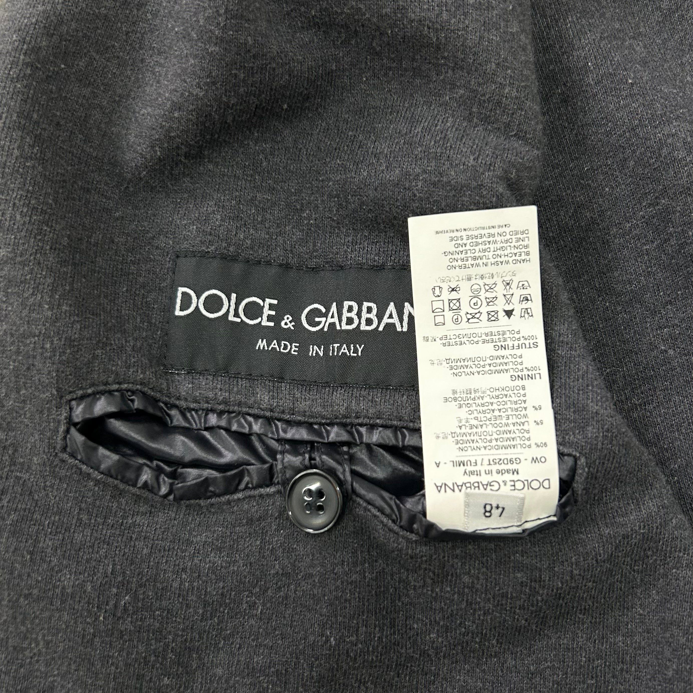 Dolce & Gabbana Dolce & Gabbana Utilitarian Navy Blue Hooded Bomber Jacket Size US M / EU 48-50 / 2 - 8 Thumbnail