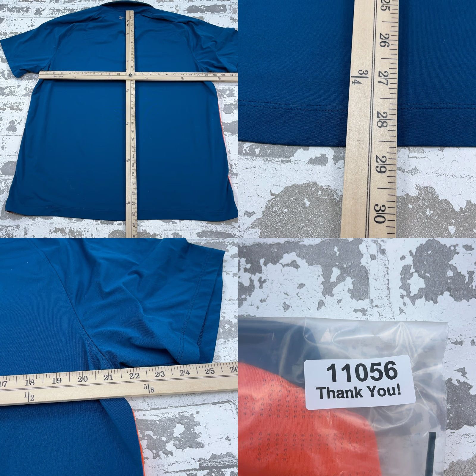 Under Armour Under Armour Polo Shirt Men XL Orange Blue Loose Fit Performance Polo Shirt Athletic Sun 90s Size US XL / EU 56 / 4 - 8 Thumbnail