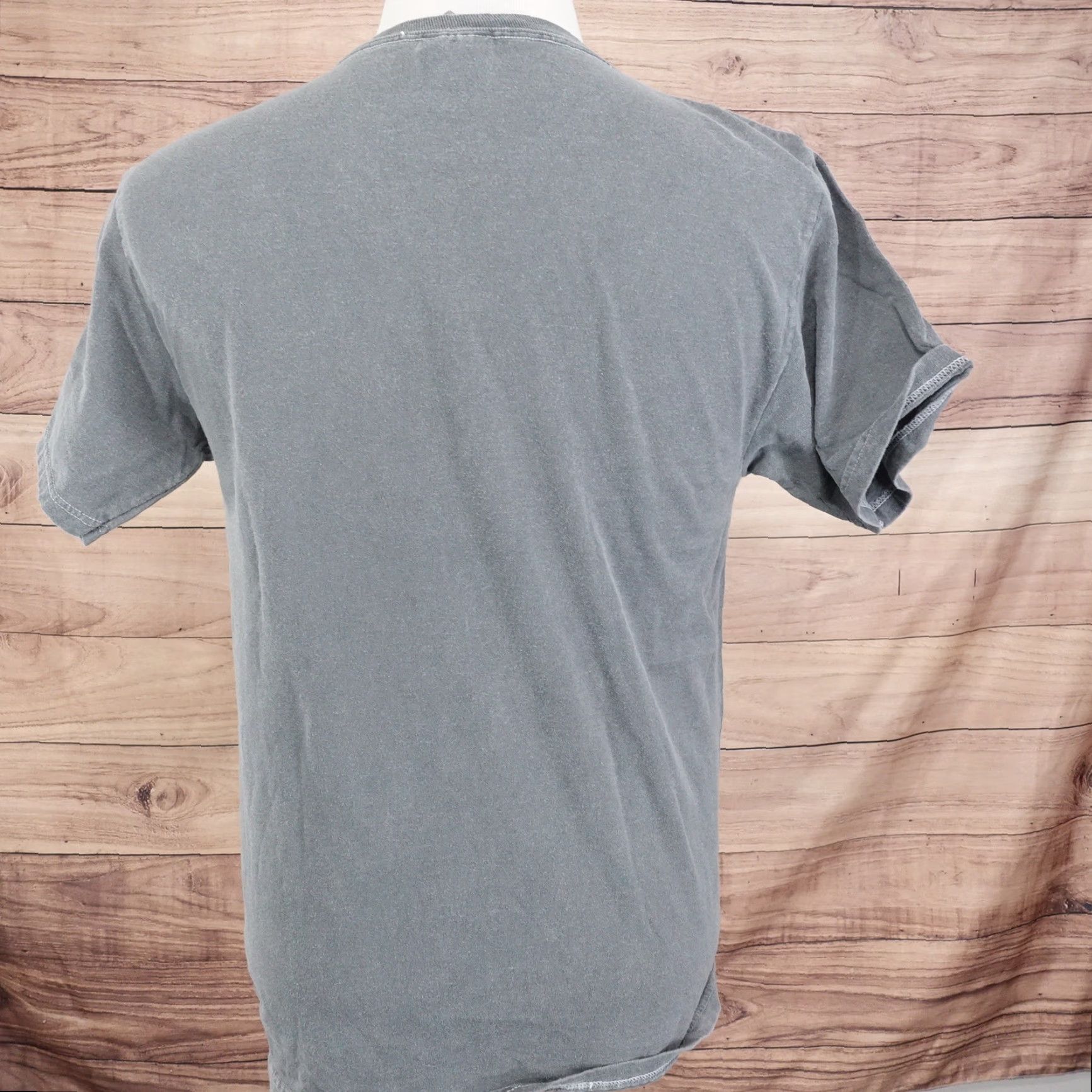Hanes Vintage Pirate T-Shirt Unisex Adult Medium Gray Crew Neck Short Sleeve Cotton 90s Pirate Navy Size US M / EU 48-50 / 2 - 5 Thumbnail