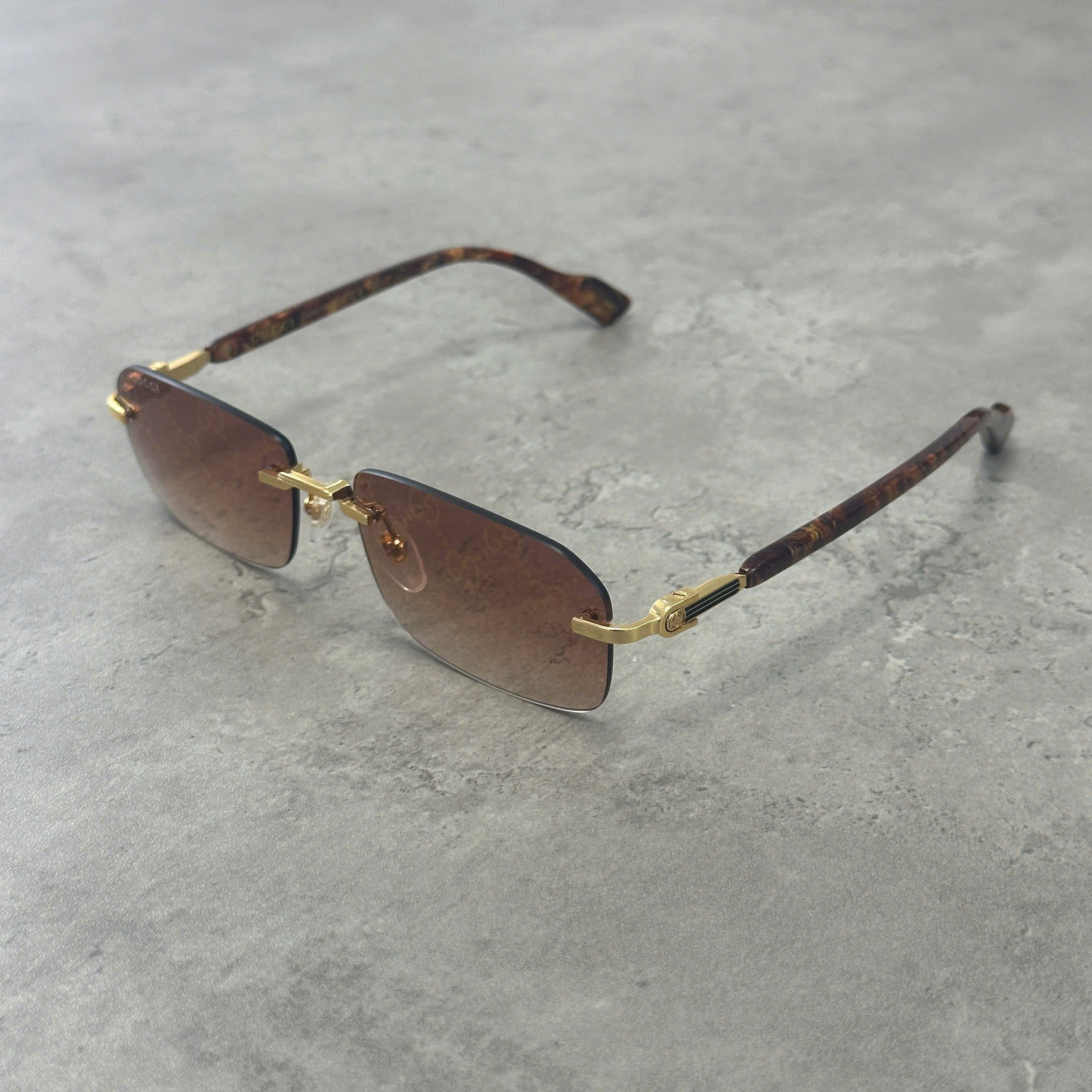 Gucci GUCCI GG1221S 004 Sunglasses RED/GOLD Size ONE SIZE - 1 Thumbnail