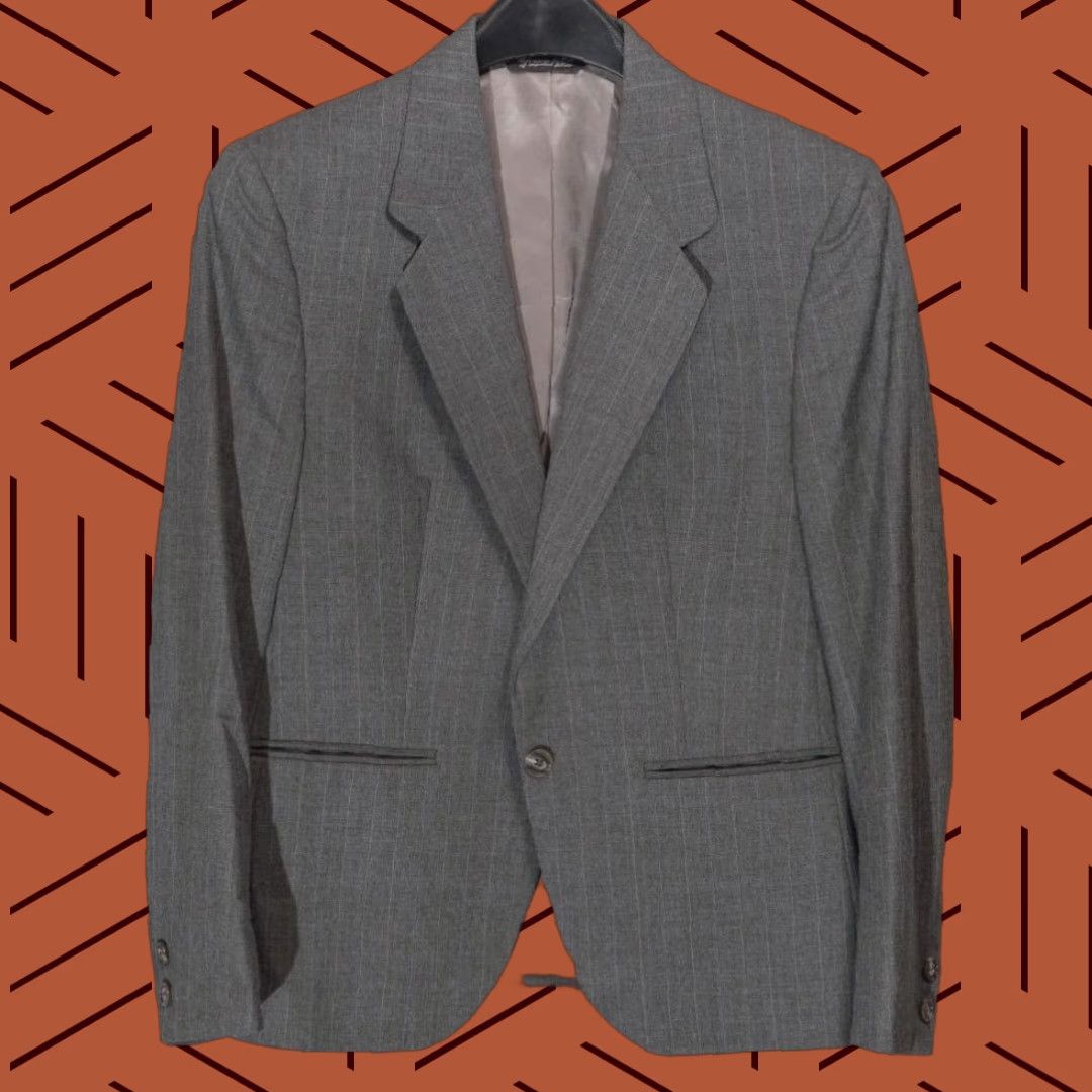 Vintage VINTAGE E.J. Peake Larrimors Blazer Women's Wool Sport Coat Jacket Gray M Size M / US 6-8 / IT 42-44 - 1 Thumbnail