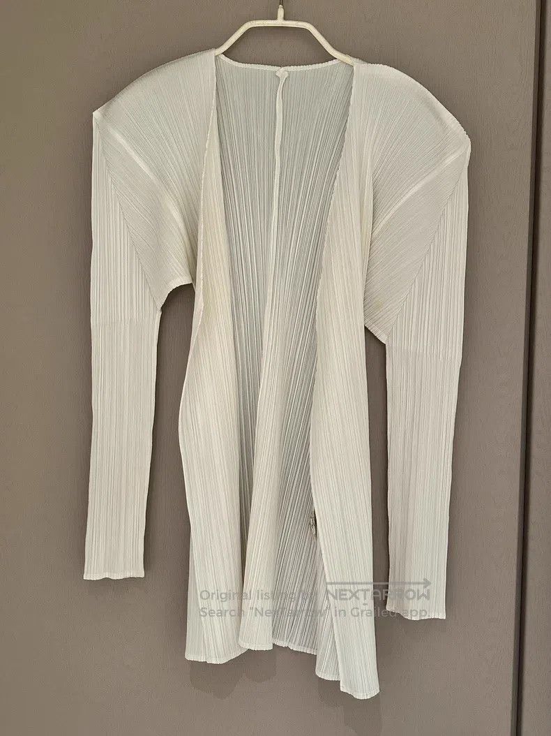 Issey Miyake Issey Miyake White Jacket Size L / US 10 / IT 46 - 1 Thumbnail