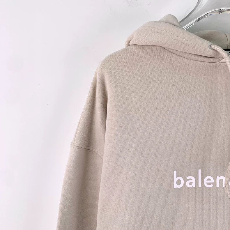 Balenciaga Balenciaga Long-sleeve hooded drawstring sweatshirt in apr Size US XS / EU 42 / 0 - 3 Thumbnail