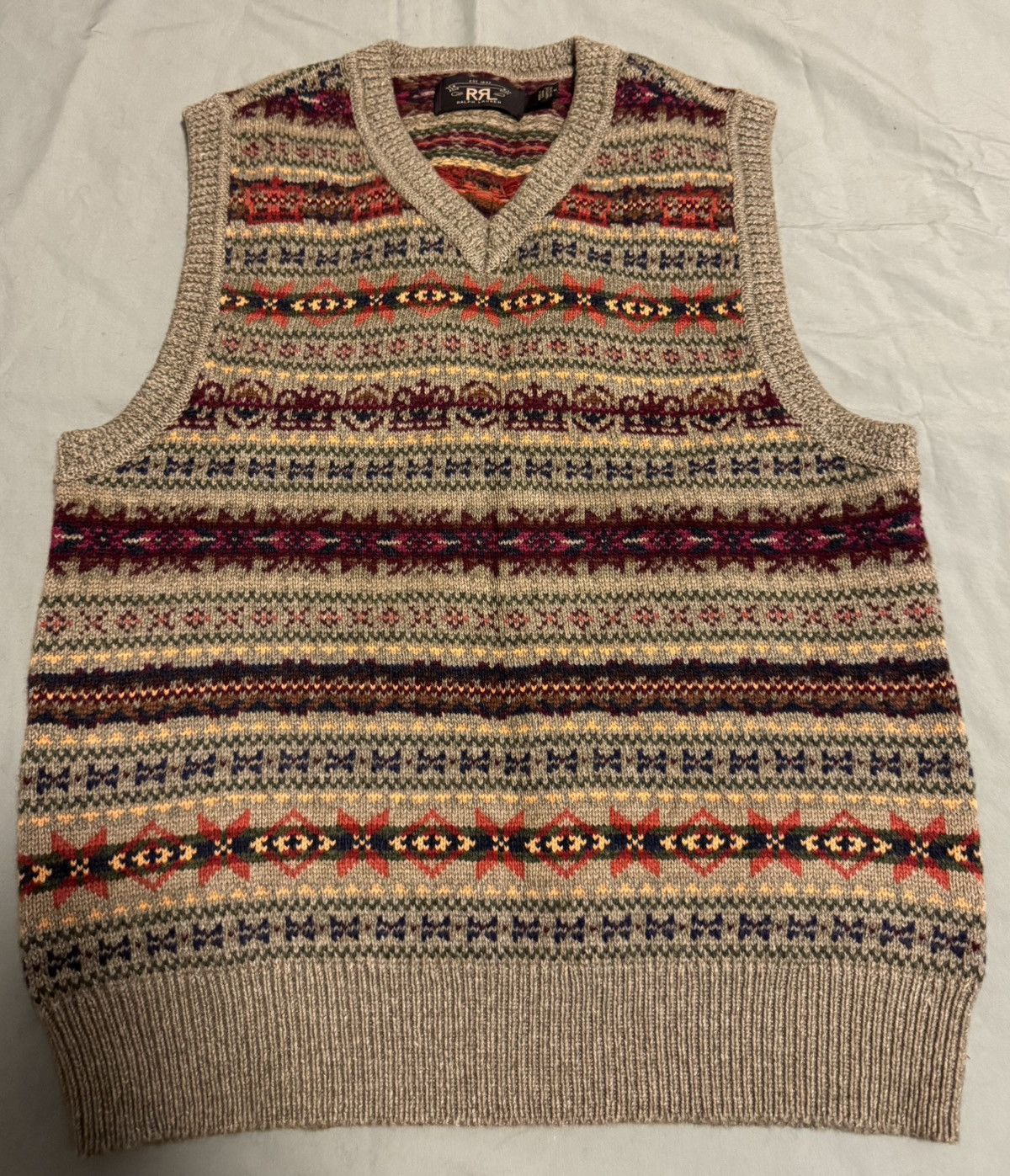 RRL Ralph Lauren Ralph Lauren Size Medium Double RRL Fair Isle Sweater Vest Size US M / EU 48-50 / 2 - 1 Thumbnail