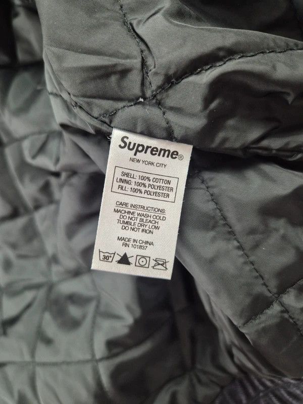 Supreme Supreme Black Red Checks Embroidered Denim Bomber Jackets M Size US M / EU 48-50 / 2 - 4 Thumbnail