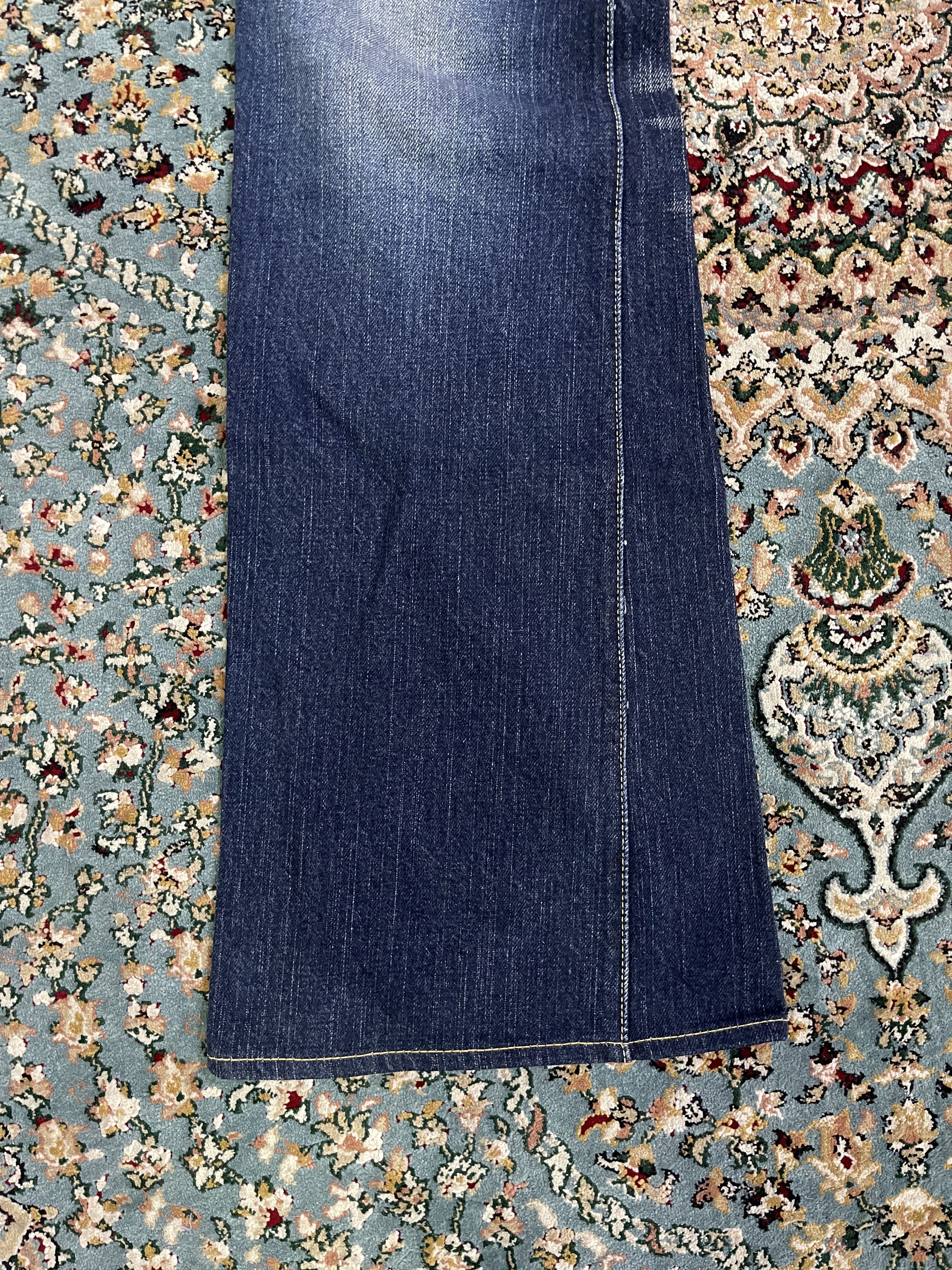The Flat Head TFH Flared Blue Light Wash Jeans Size US 32 / EU 48 - 6 Thumbnail