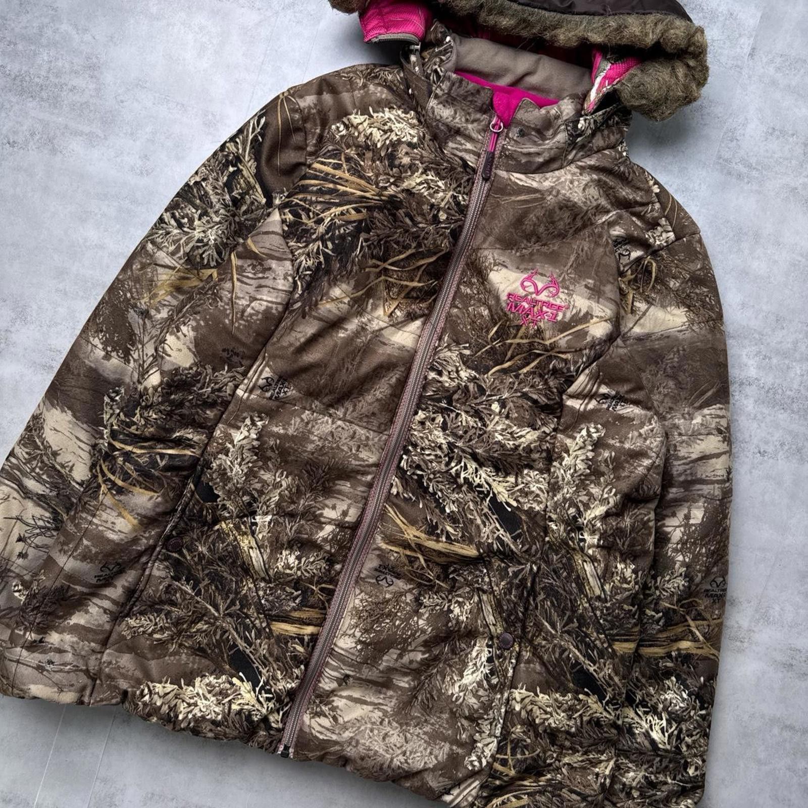 Realtree Y2K Realtree Hooded Polar Camo Jacket Size XL / US 12-14 / IT 48-50 - 8 Thumbnail