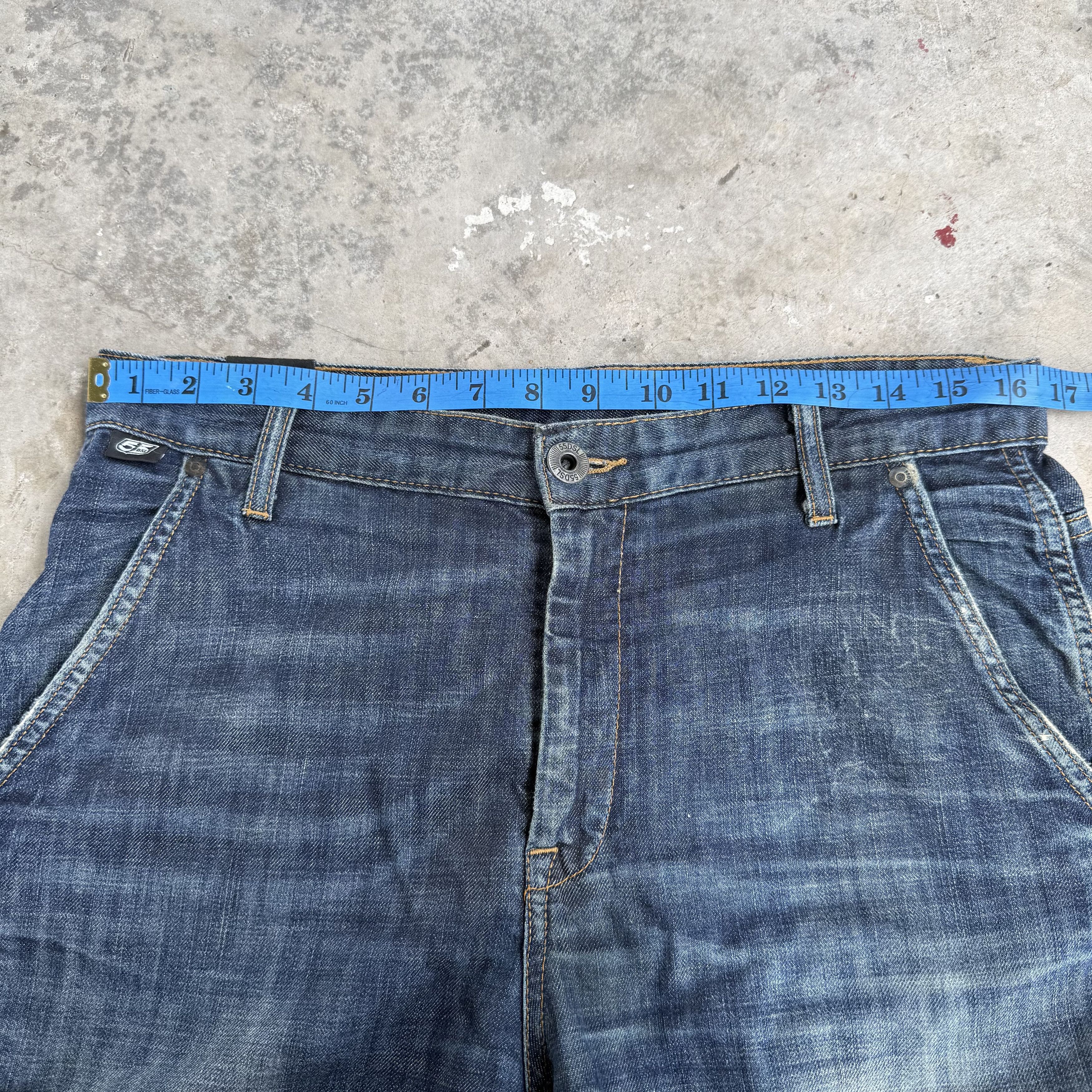 Japanese Brand W33 Vintage 55DSL Flare Denim Faded Jean Pants Size US 33 - 5 Thumbnail