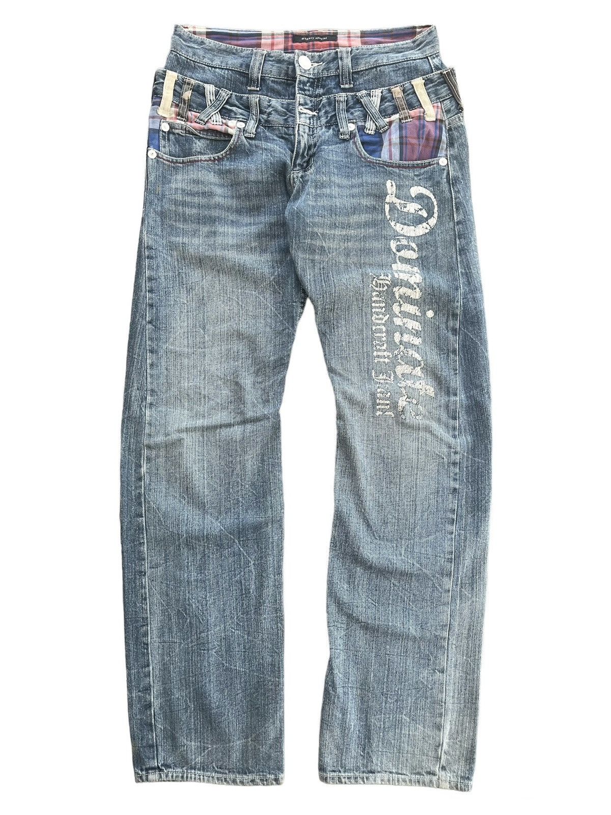 image of Beauty Beast x Hysteric Glamour Japanese Double Waist Poem Memory Special Denim Jeans Punk (Size 30