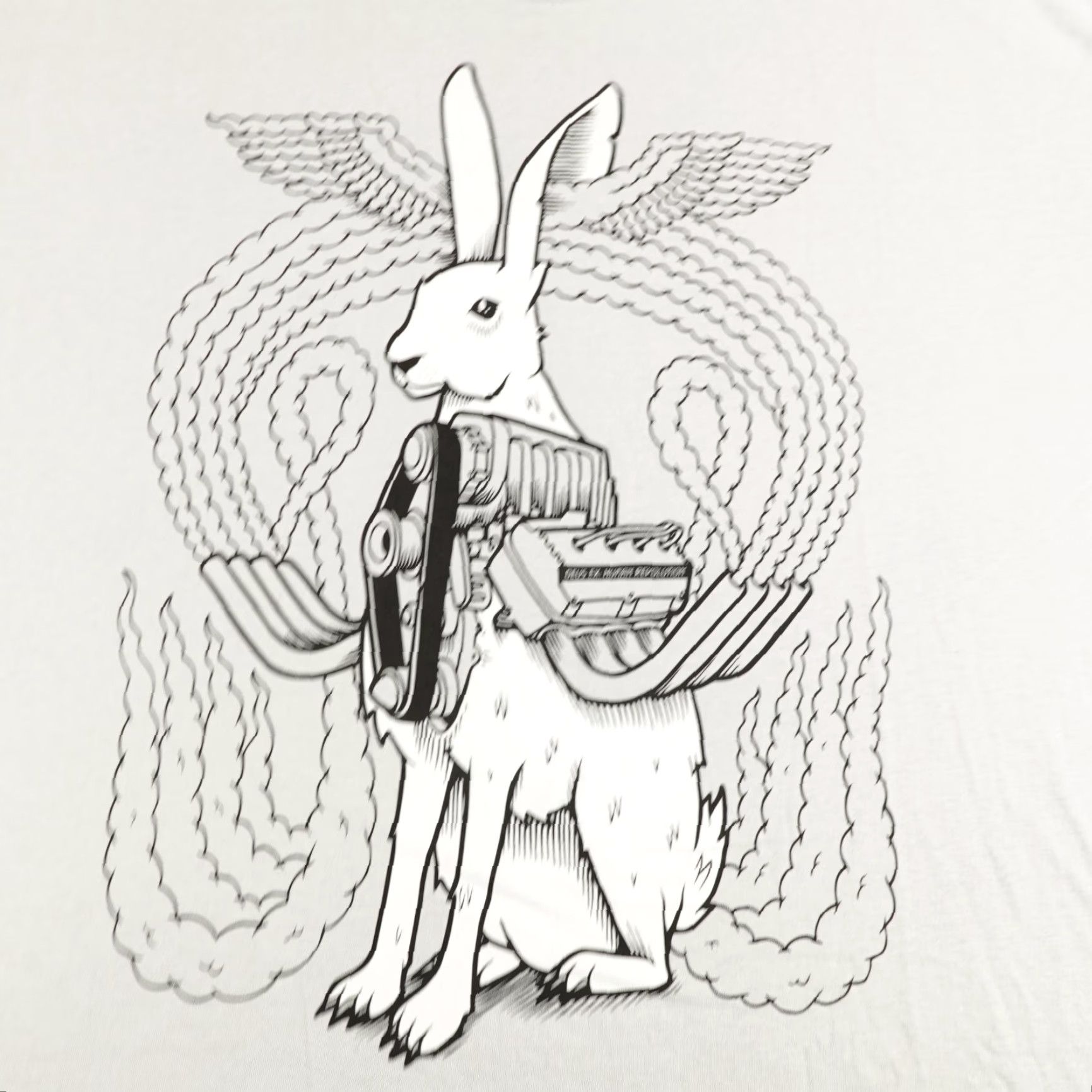 Vintage Deus Ex Human Revolution Shirt Mens XL Gray Video Game Art Exhibit Rabbit Tee D4 Size US XL / EU 56 / 4 - 3 Thumbnail