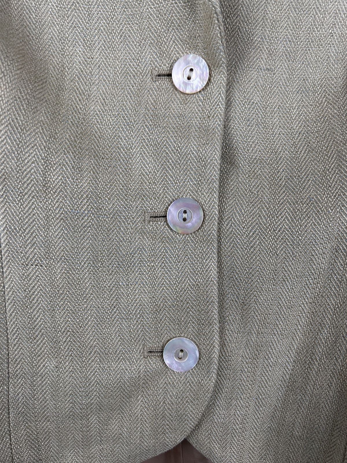 Ralph Lauren Ralph Lauren Womens Linen Lino Blazer In Beige Size 6 Size M / US 6-8 / IT 42-44 - 3 Thumbnail