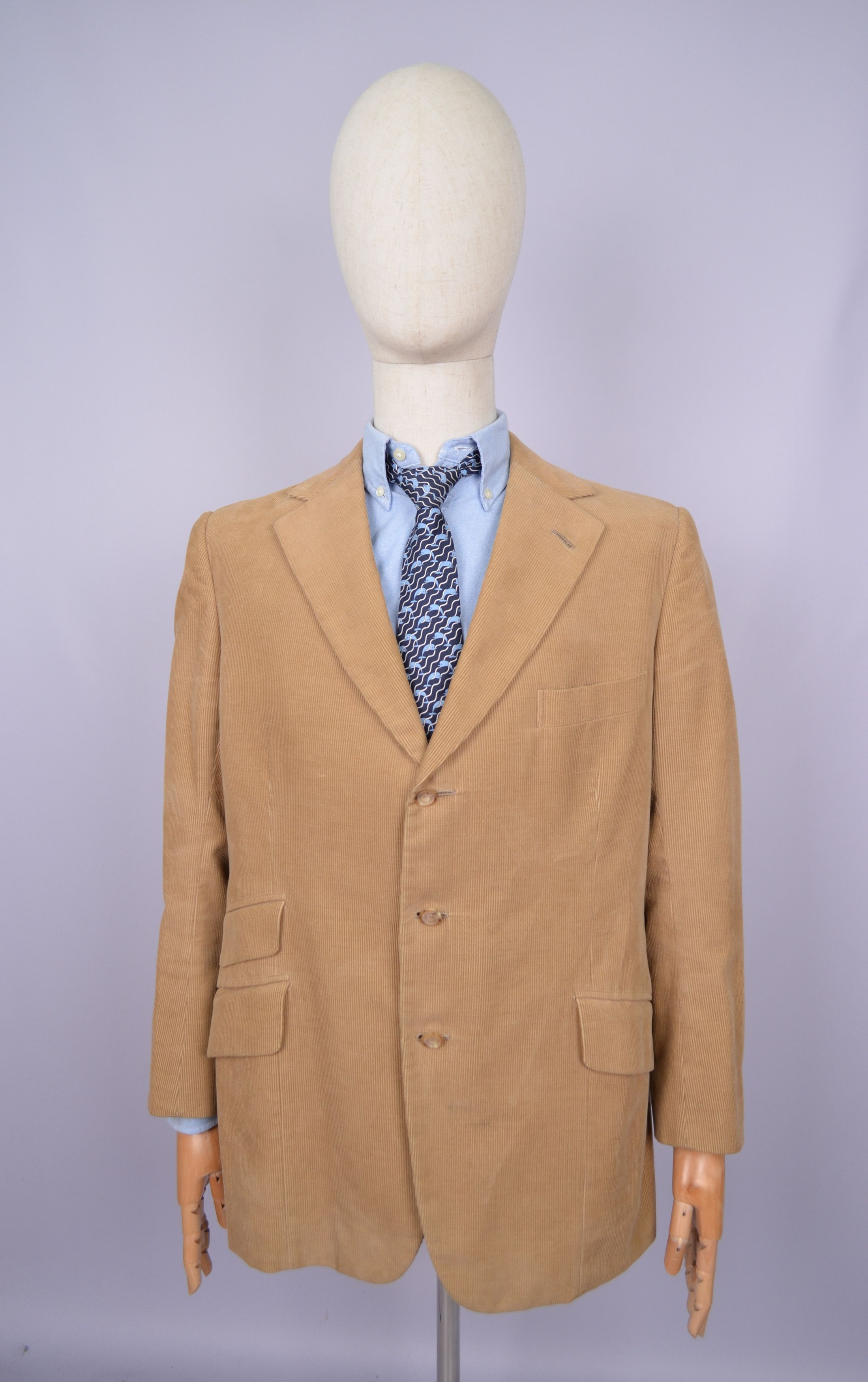 Henry Poole & Co Savile Row Corduroy 1976 Blazer Size ~42