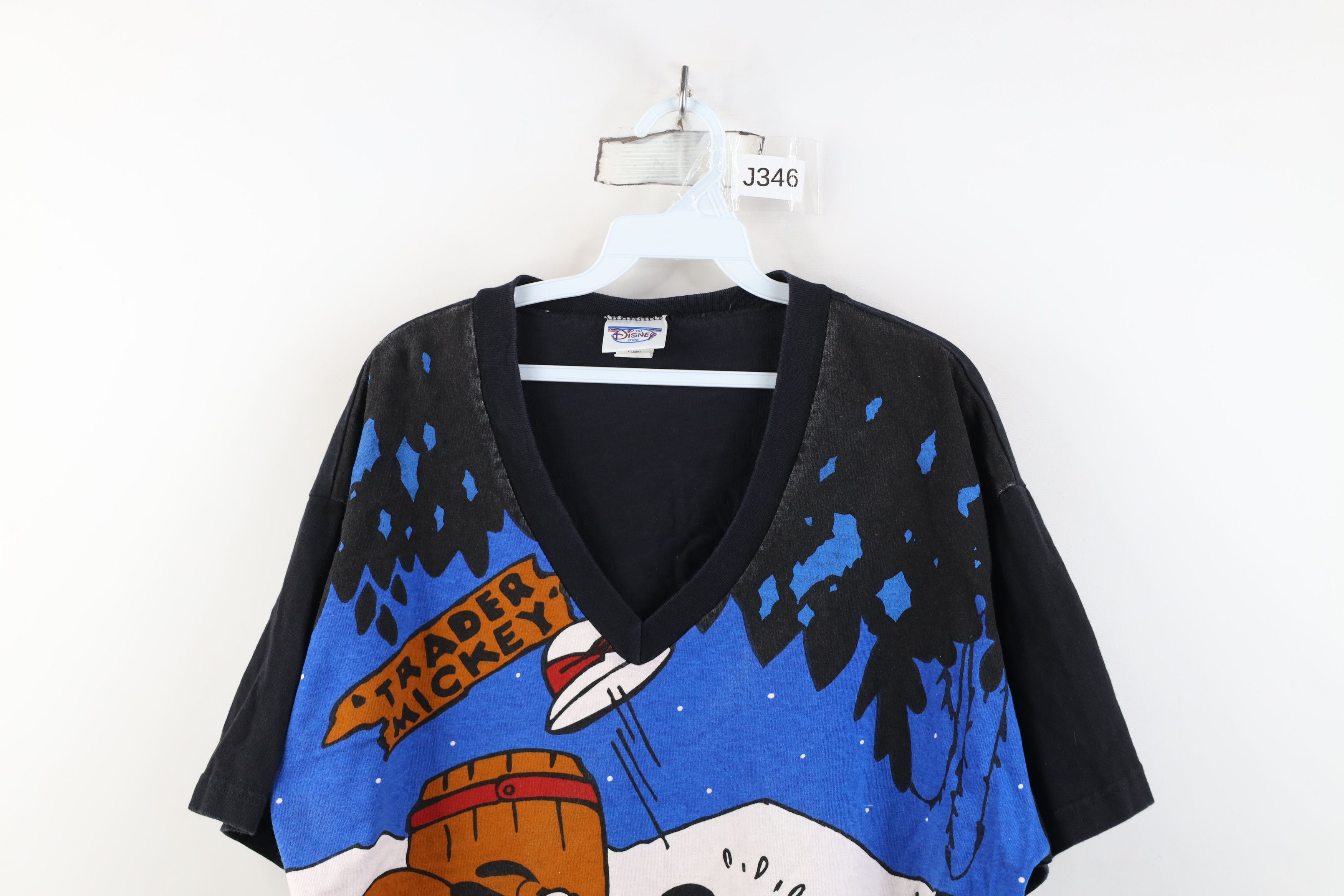 Disney Vintage 90s Disney Mickey Mouse Steamboat Print T-Shirt Size US XL / EU 56 / 4 - 2 Thumbnail