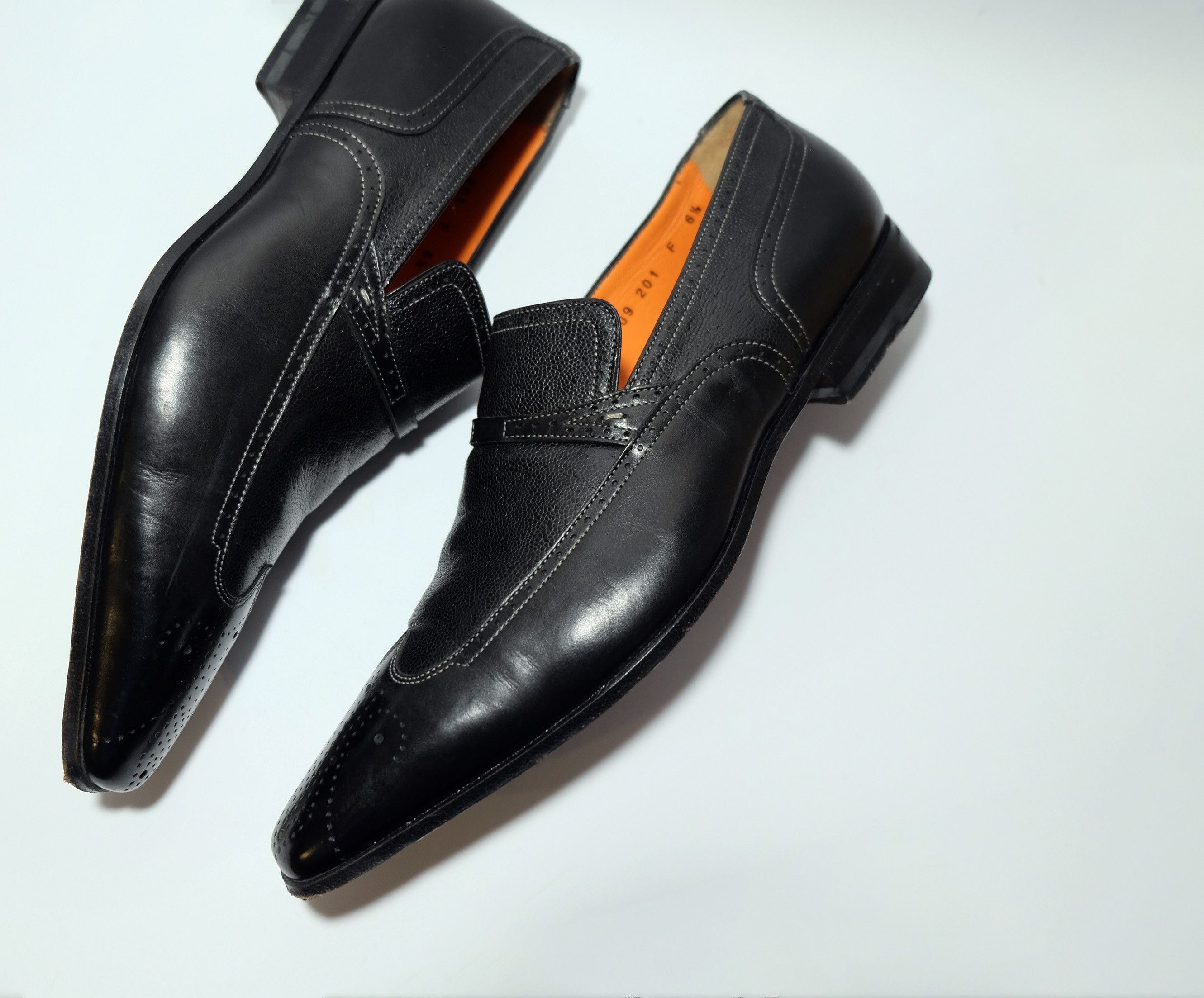 Santoni Santoni Leather Loafers Size US 7.5 / EU 40-41 - 5 Thumbnail