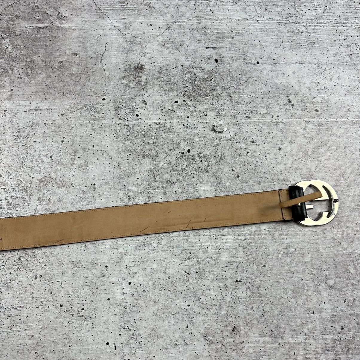 Gucci Gucci Double GG Vintage Leather Belt Size ONE SIZE - 6 Thumbnail