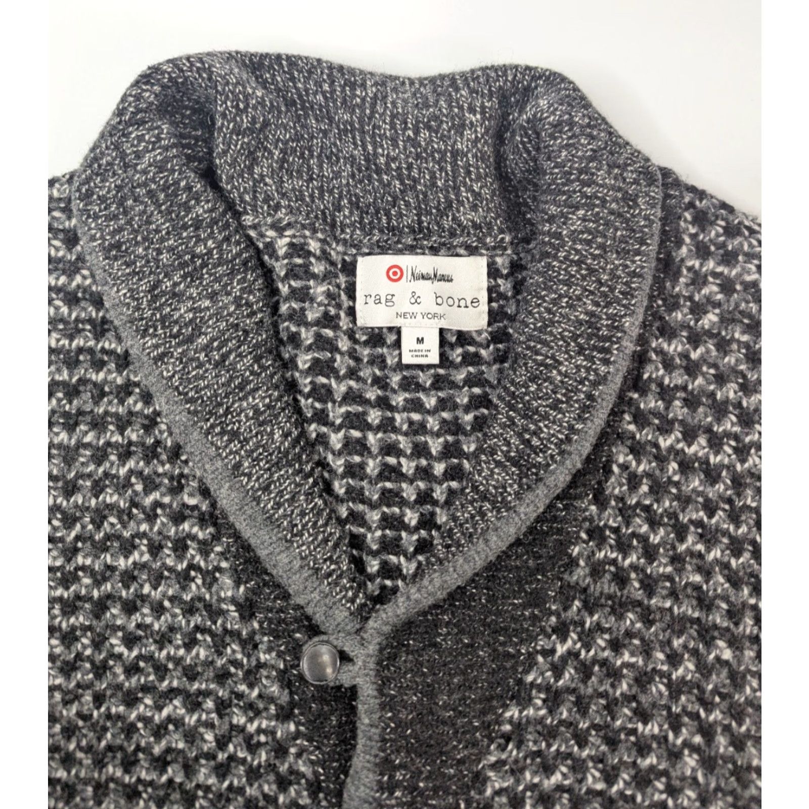 Rag & Bone rag & bone Cardigan Sweater Women M Wool Gray Long Sleeve Button Collared Knit Size M / US 6-8 / IT 42-44 - 7 Thumbnail
