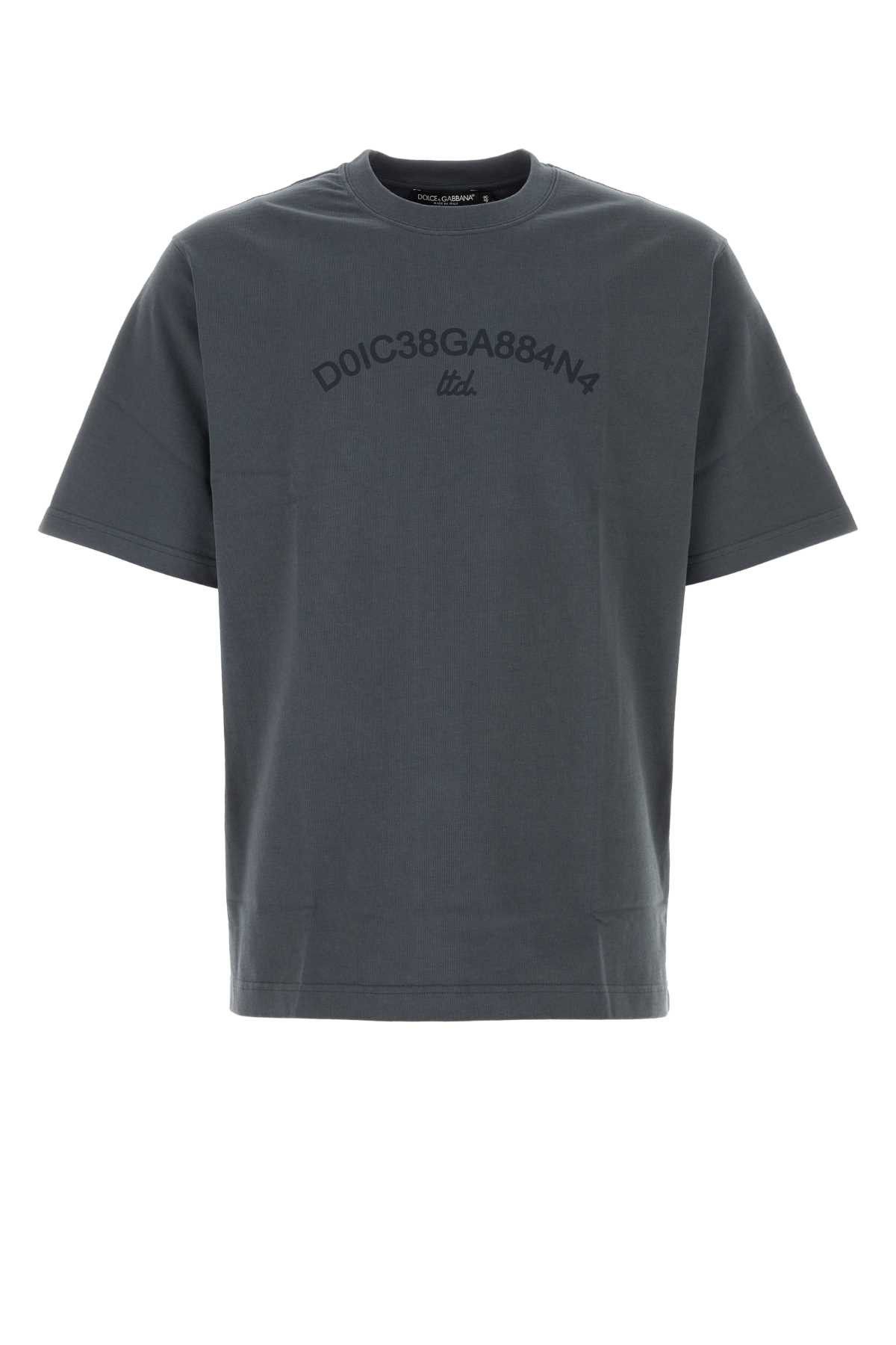 image of Dolce Gabbana T-Shirt M/corta Giro in Grey, Men's (Size XL)