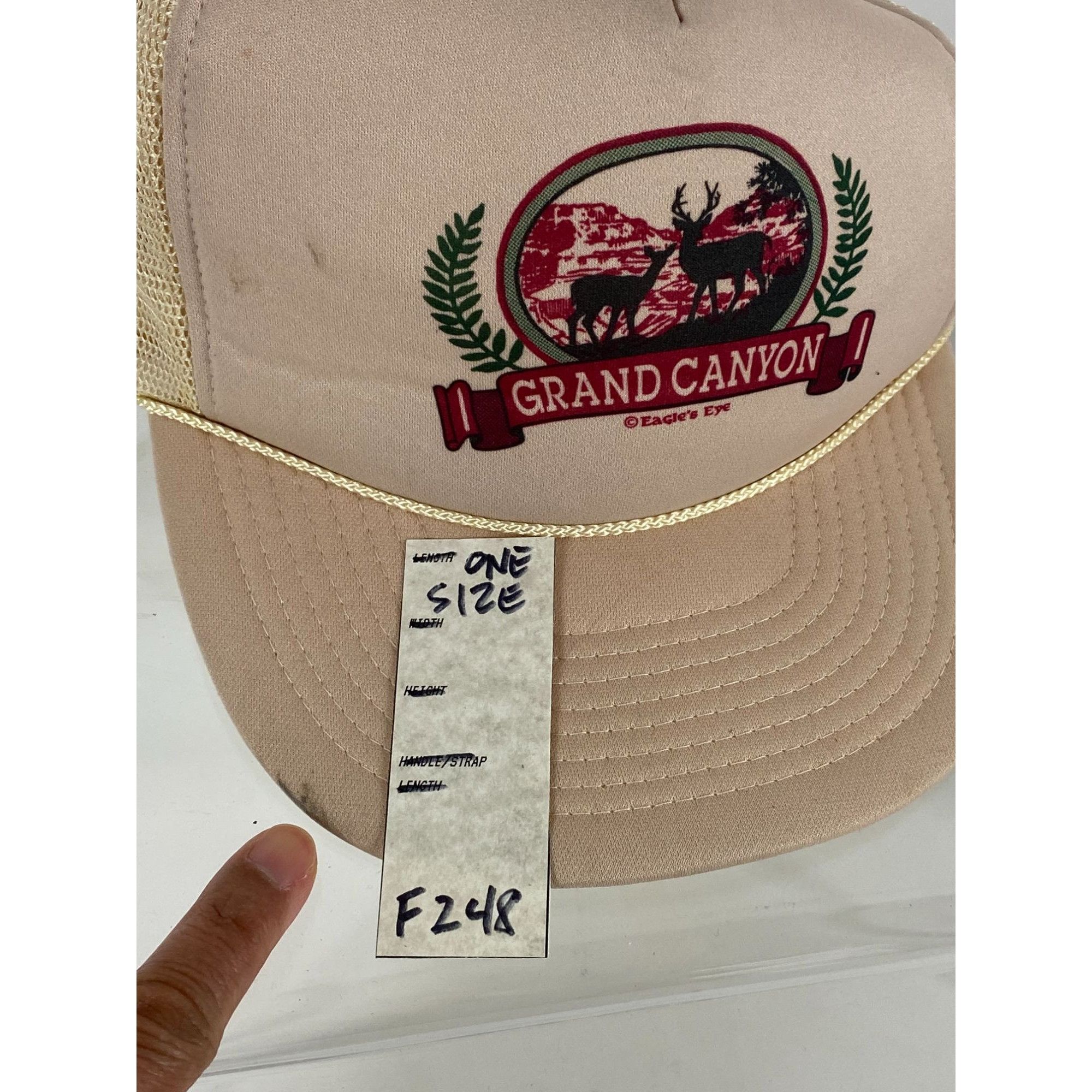 Other × Vintage Vintage Cameo Grand Canyon Trucker Mesh Snapback Hat Cap Bei Size ONE SIZE - 7 Thumbnail