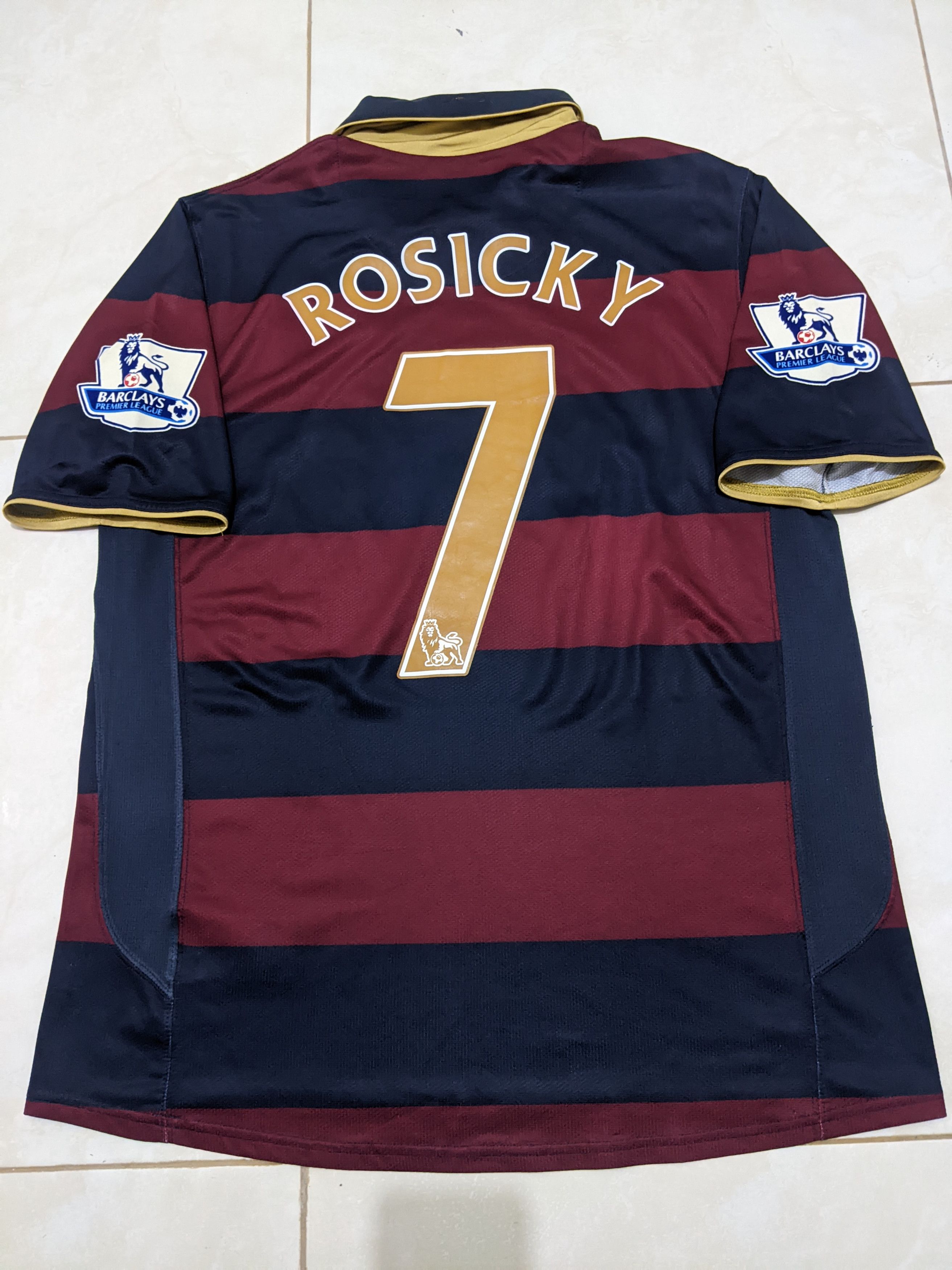 Vintage Arsenal 2007-08 third Rosicky Jersey football shirt Size US M / EU 48-50 / 2 - 2 Thumbnail