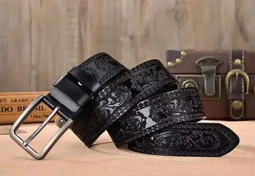Leather Laser engraving Luxury Strap Belt Size ONE SIZE - 3 Thumbnail