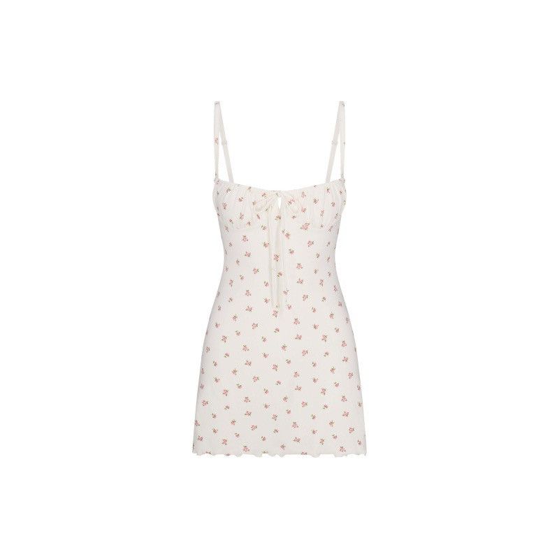 SKIMS SKIMS Cotton Jersey White Heart Cutout Mini Dress Valentine | Grailed
