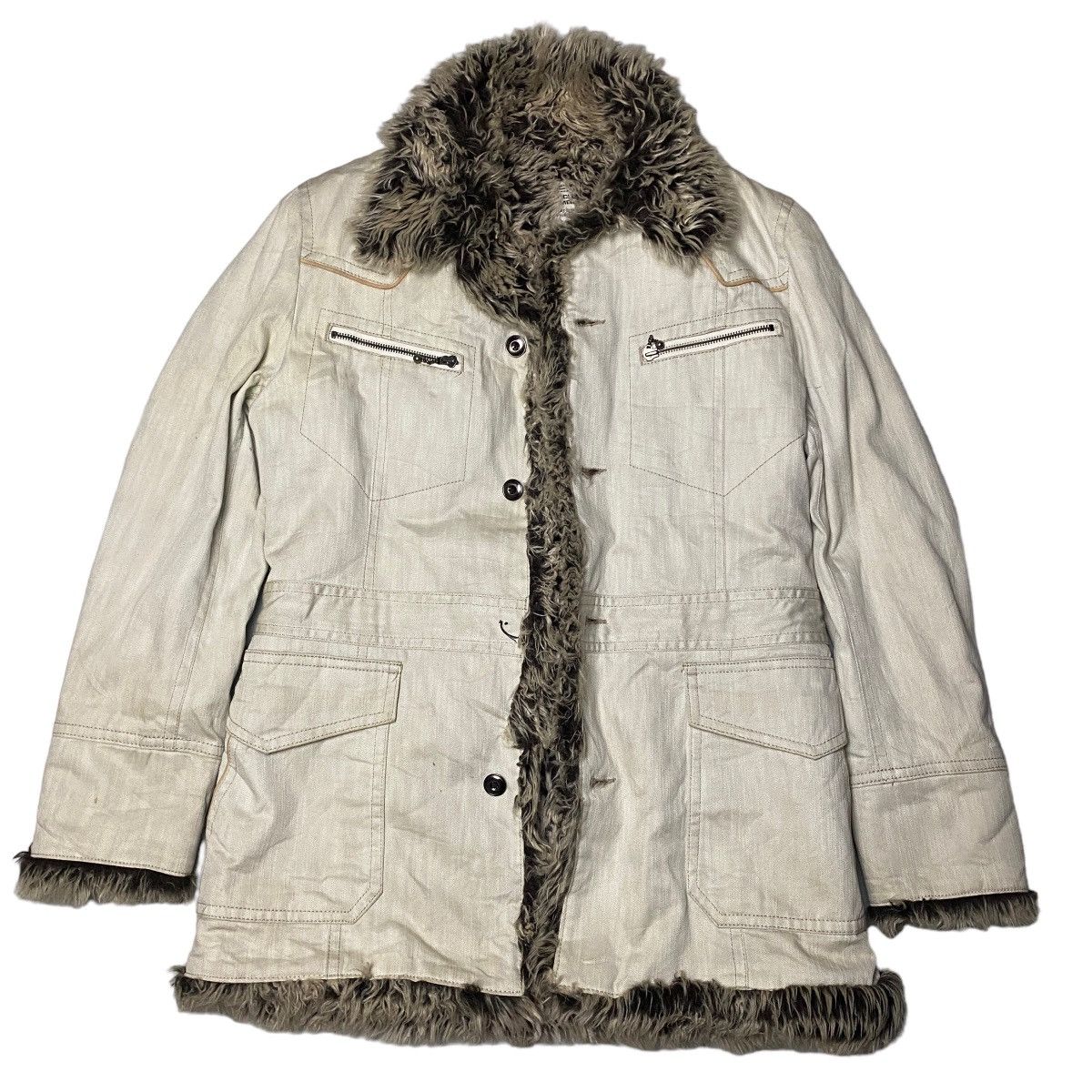If Six Was Nine 2000's Crazy Fur Nicole Club Jacket Lgb Style Size US L / EU 52-54 / 3 - 3 Thumbnail