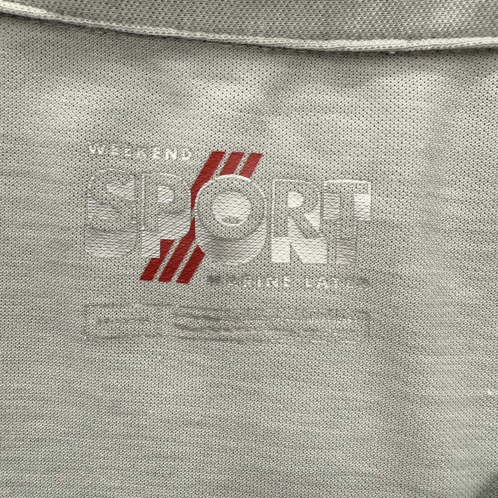 Vintage VINTAGE Weekend Sport Shirt Mens 2XL Gray Logo Polo Short Sleeve Lightweight Breathable Size US XXL / EU 58 / 5 - 3 Thumbnail