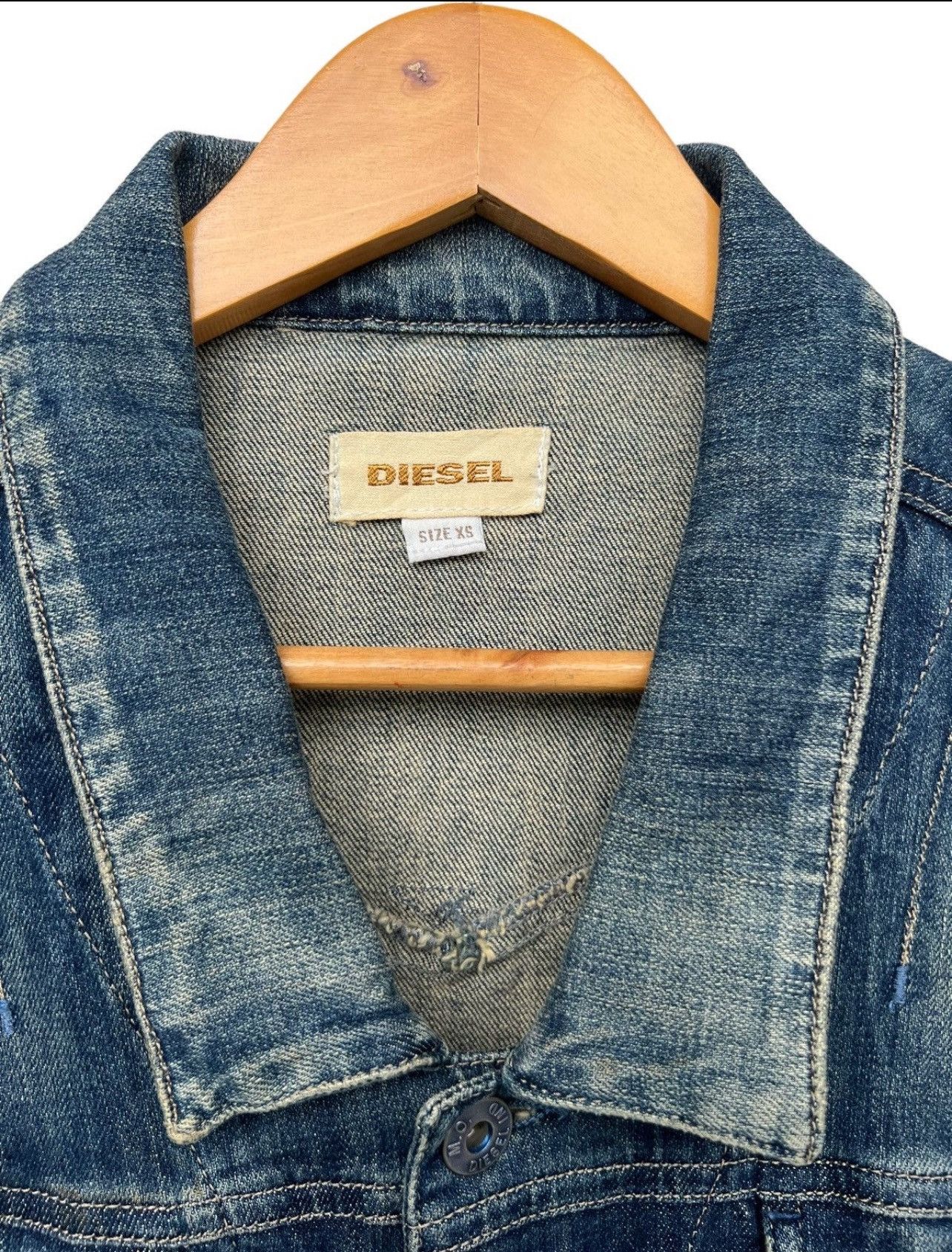 Diesel × Japanese Brand Diesel Denim Jeans Jacket Leather Patches Denim Jacket Size S / US 4 / IT 40 - 10 Thumbnail