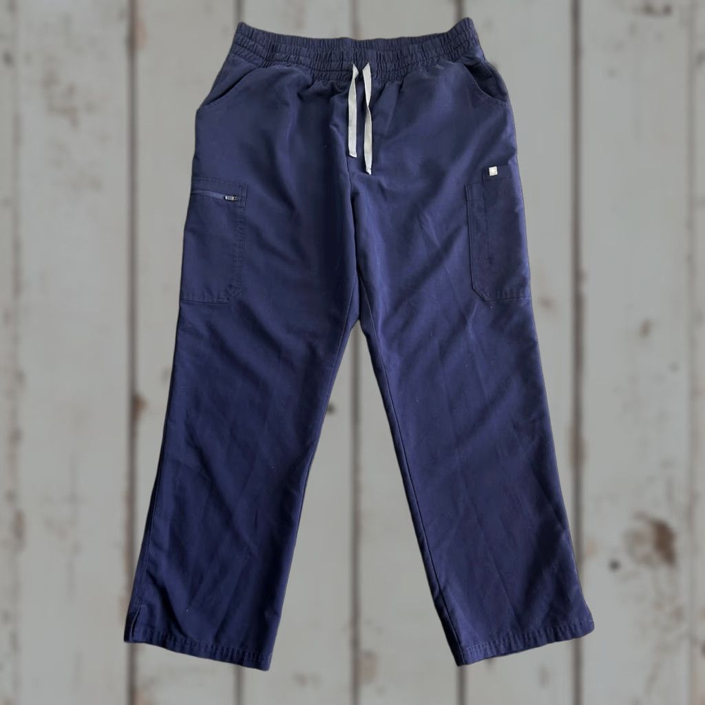 Vintage FIGS Navy Blue Scrub Pants Bottoms Yola Skinny 2XL Womens Medical Size US 39 - 1 Thumbnail