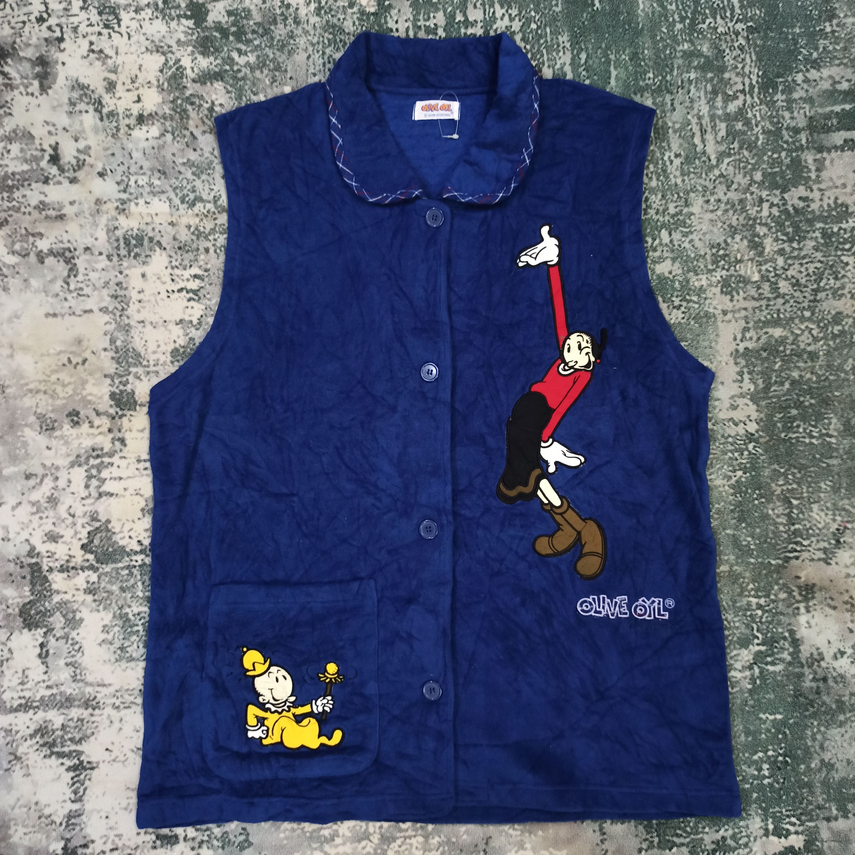 Cartoon Network Rare Olive Oyl Cartoon Character Popeye Fleece Jacket Size US L / EU 52-54 / 3 - 2 Thumbnail