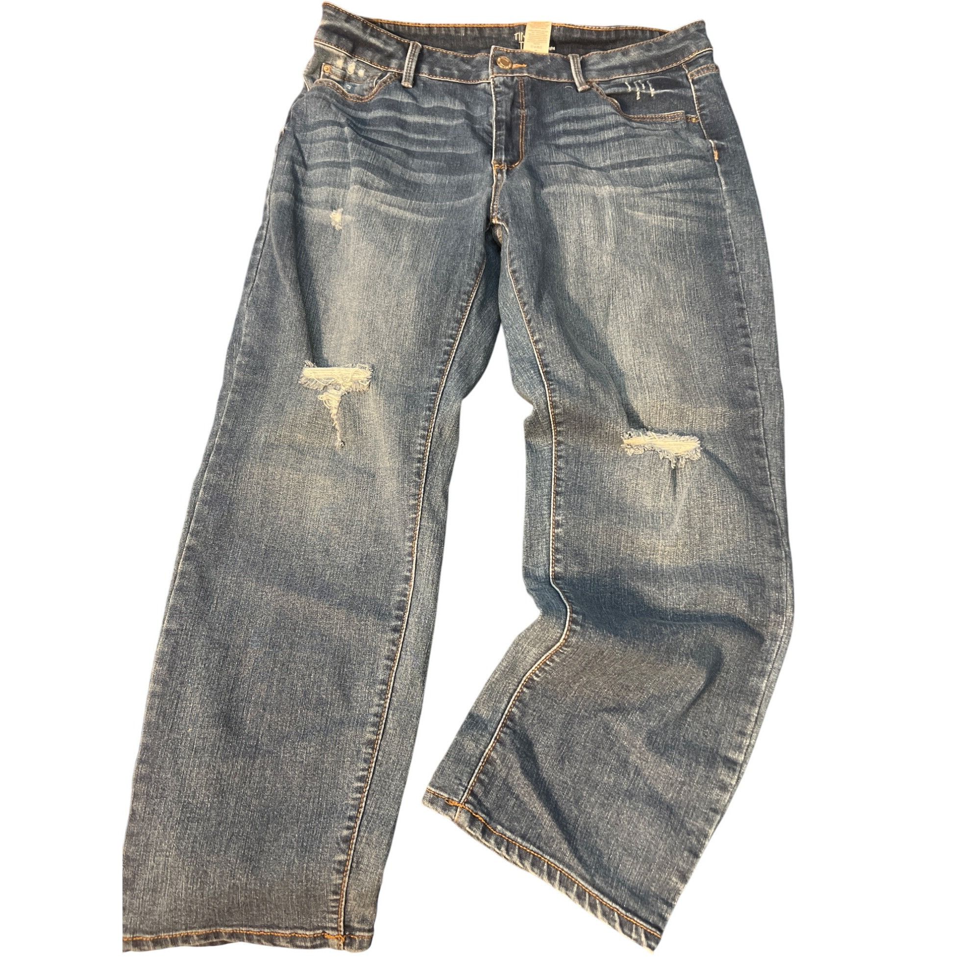 Other Time & Tru Distressed Straight Blue Jeans Denim Plus Size 18 Size 40" / US 18 - 1 Thumbnail