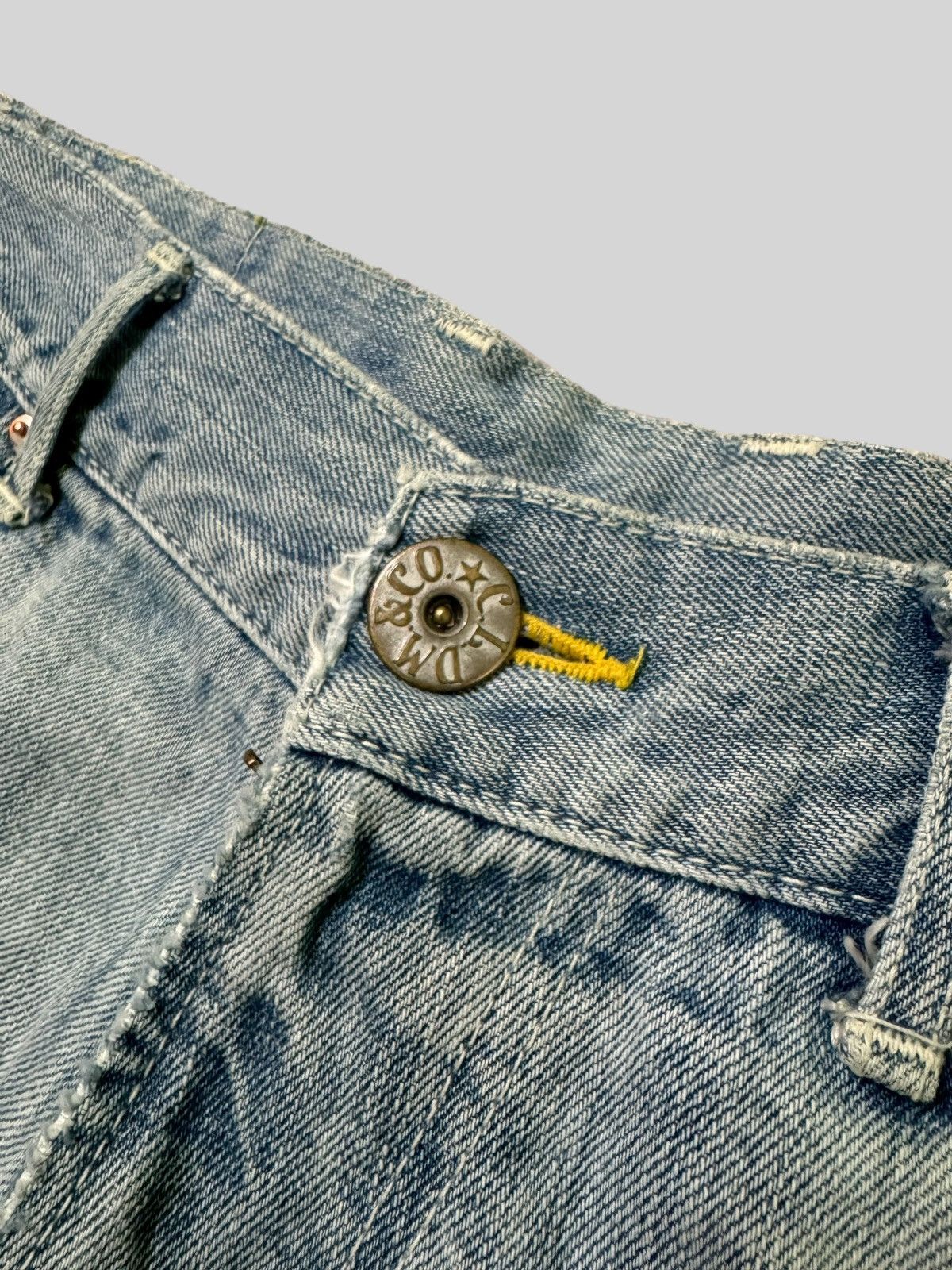 Japanese Brand Distressed COCOLULU Mud WashThrashed Faded Jeans Size US 30 / EU 46 - 8 Thumbnail