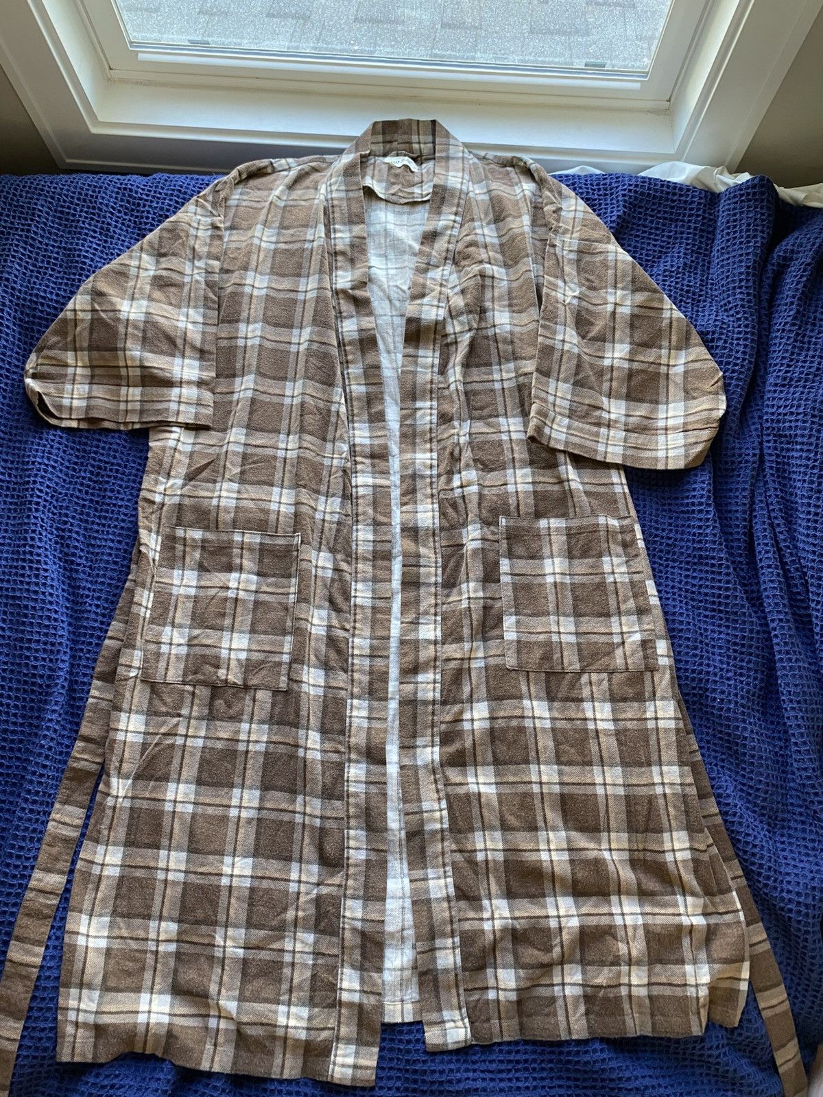 Fear of God Fear of God Brown Plaid Belted Robe Size Large Size US L / EU 52-54 / 3 - 1 Thumbnail