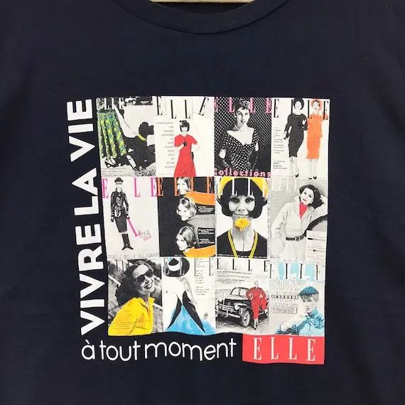 GU Vtg 90’ VIVRE SA VIE Film Elle x Gu Tee Shirt Movie French Size M / US 6-8 / IT 42-44 - 4 Thumbnail