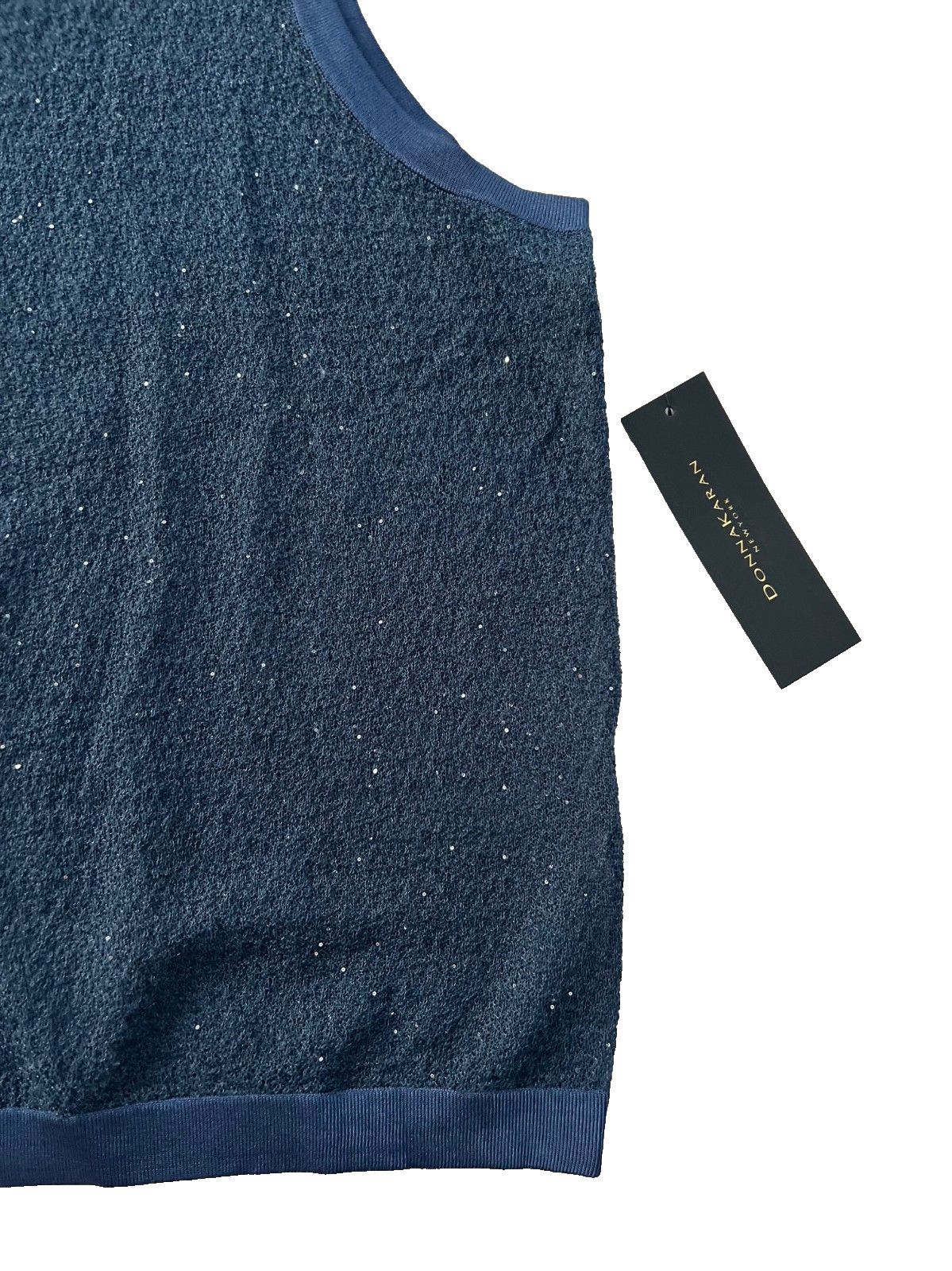 Donna Karan Donna Karan New York Sequin Embellished Tank Top Tide ( L ) Size L / US 10 / IT 46 - 5 Thumbnail