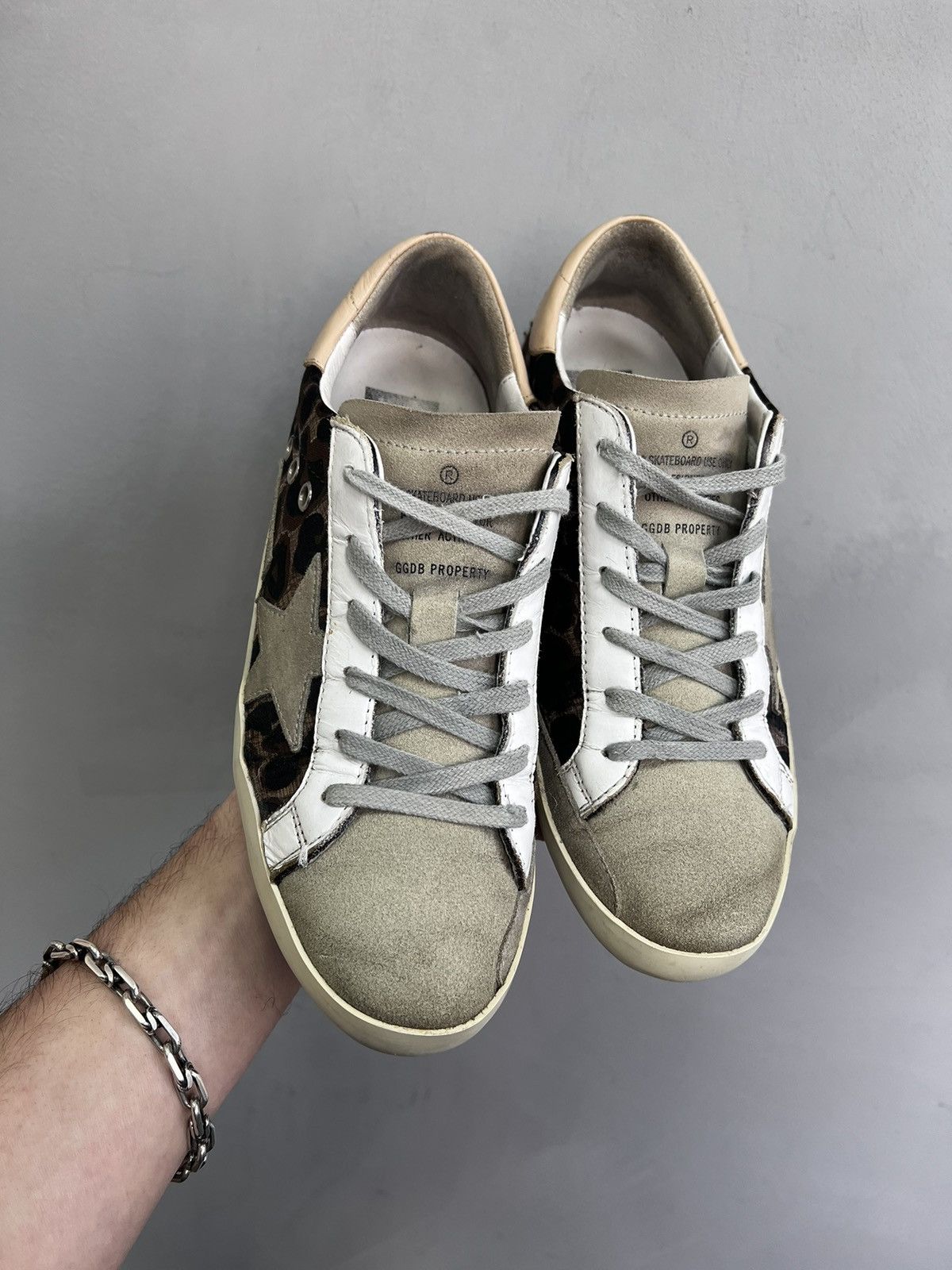 Golden Goose LUXURY GOLDEN GOOSE SUPER STAR LEOPARD PRINT LEATHER SHOES Size US 7 / IT 37 - 4 Thumbnail