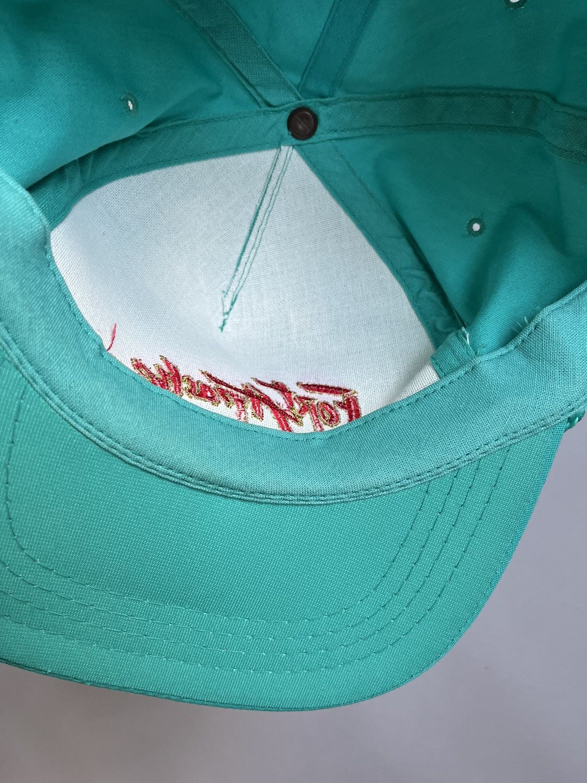 Other Vintage 90s Fort Apache Showcase Yupoong Turquoise Hat Cap Size ONE SIZE - 13 Thumbnail