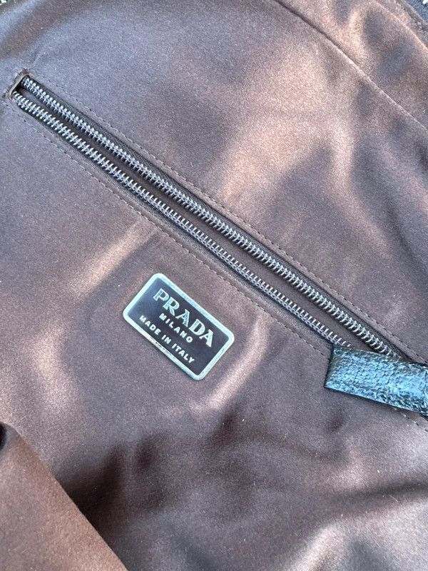 Prada Vintage 90s Prada Canvas Leather Bowling Bag Yellow Size ONE SIZE - 10 Thumbnail
