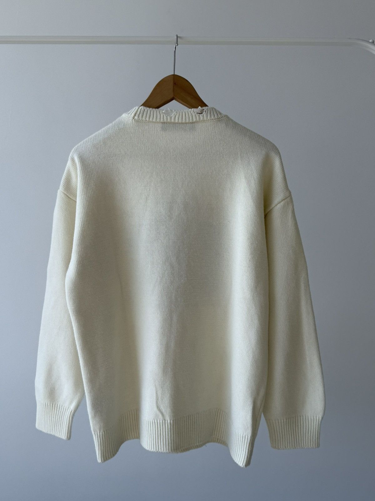 Dolce & Gabbana Dolce & Gabbana Big Logo Distressed Knit Sweater Size US M / EU 48-50 / 2 - 6 Thumbnail