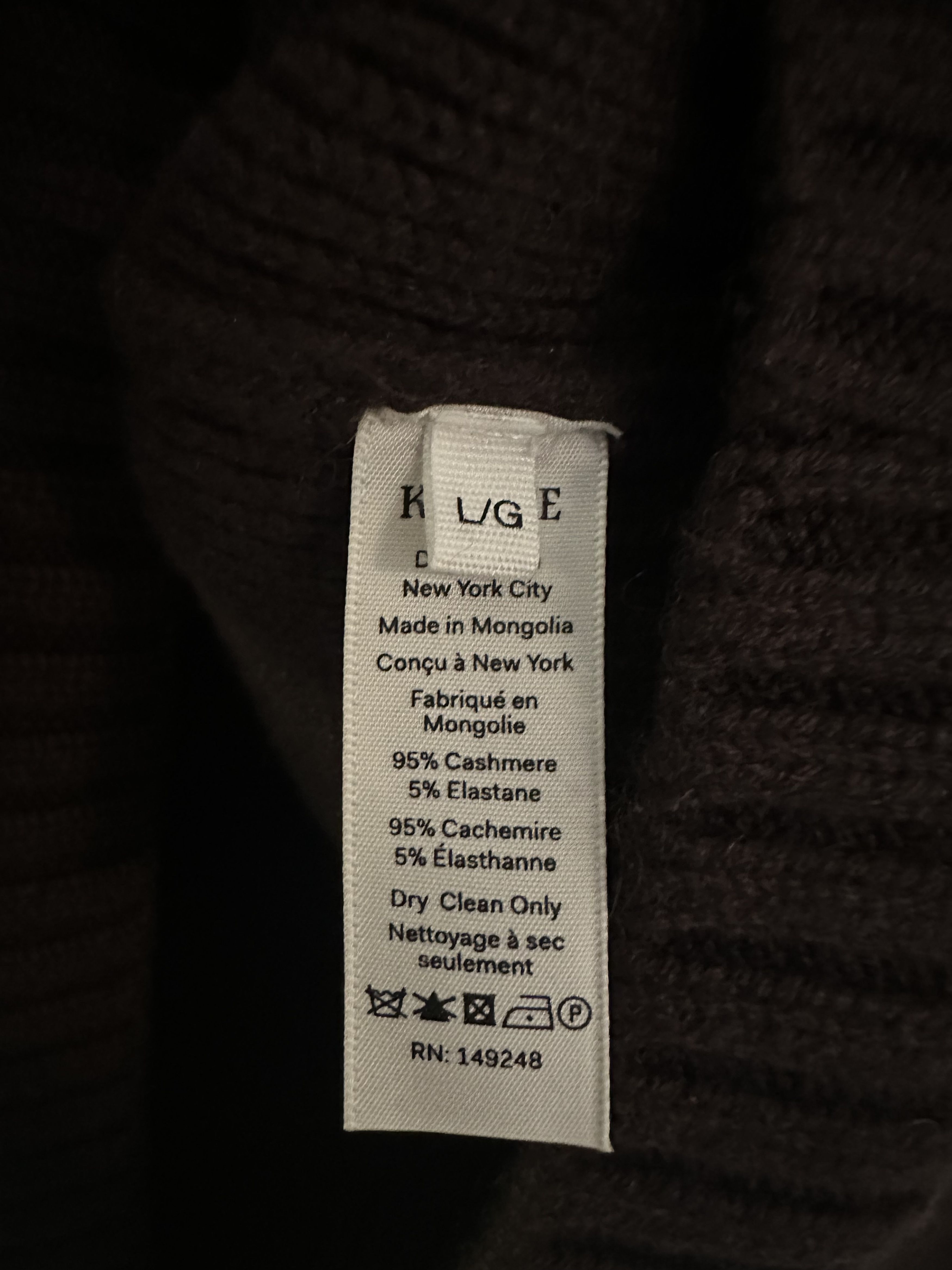 KHAITE Chocolate Brown Cashmere Jovie Sweater Size L / US 10 / IT 46 - 8 Thumbnail