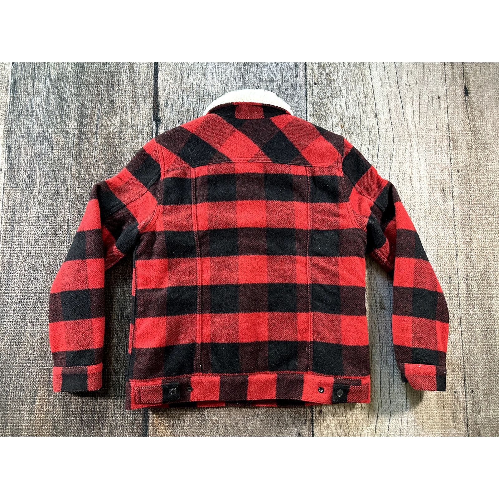 Levi's Levis Womens Med Boyfriend Jacket Plaid Flannel Sherpa Lined Size M / US 6-8 / IT 42-44 - 5 Thumbnail