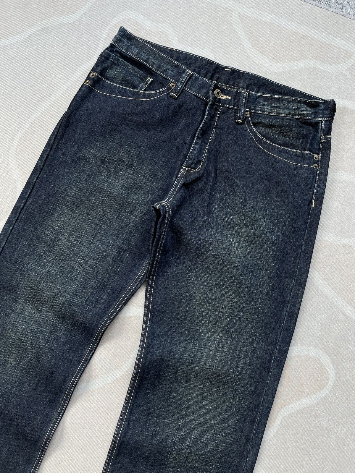 Designer × George George Straight Jeans (LG141) Size US 35 - 3 Thumbnail