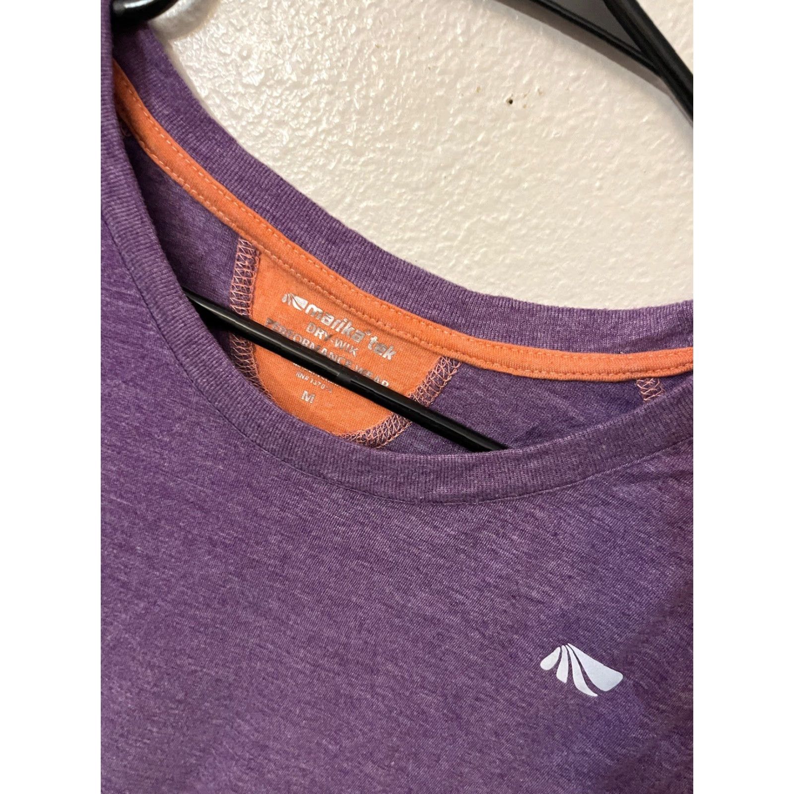 Vintage Marika Tek Womens Pullover T-Shirt Long Sleeve Size M Purple Performance Top Size M / US 6-8 / IT 42-44 - 2 Thumbnail